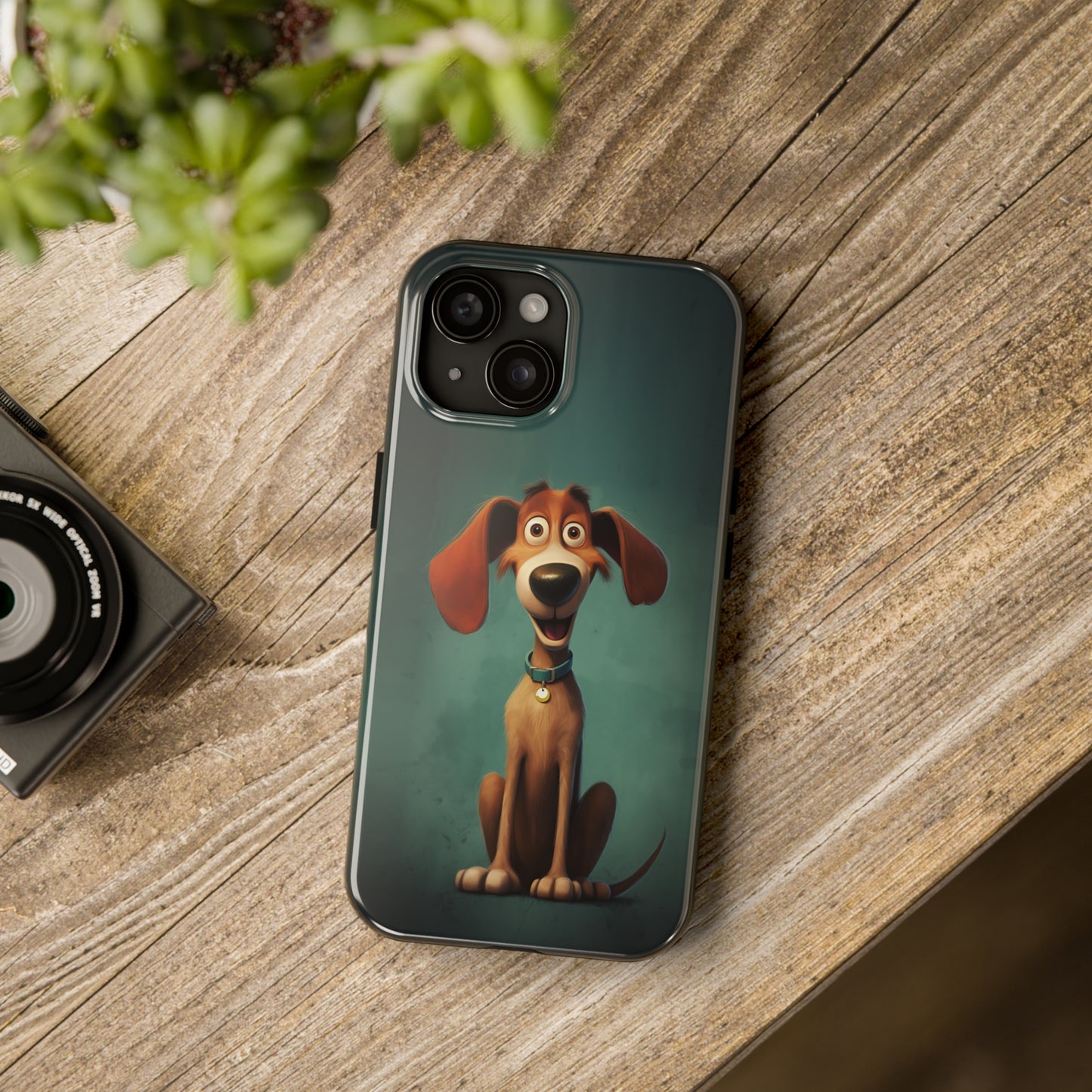 Hux, Cartoon Dog, iPhone 7, 8, X, 11, 12, 13, 14, 15+ case.