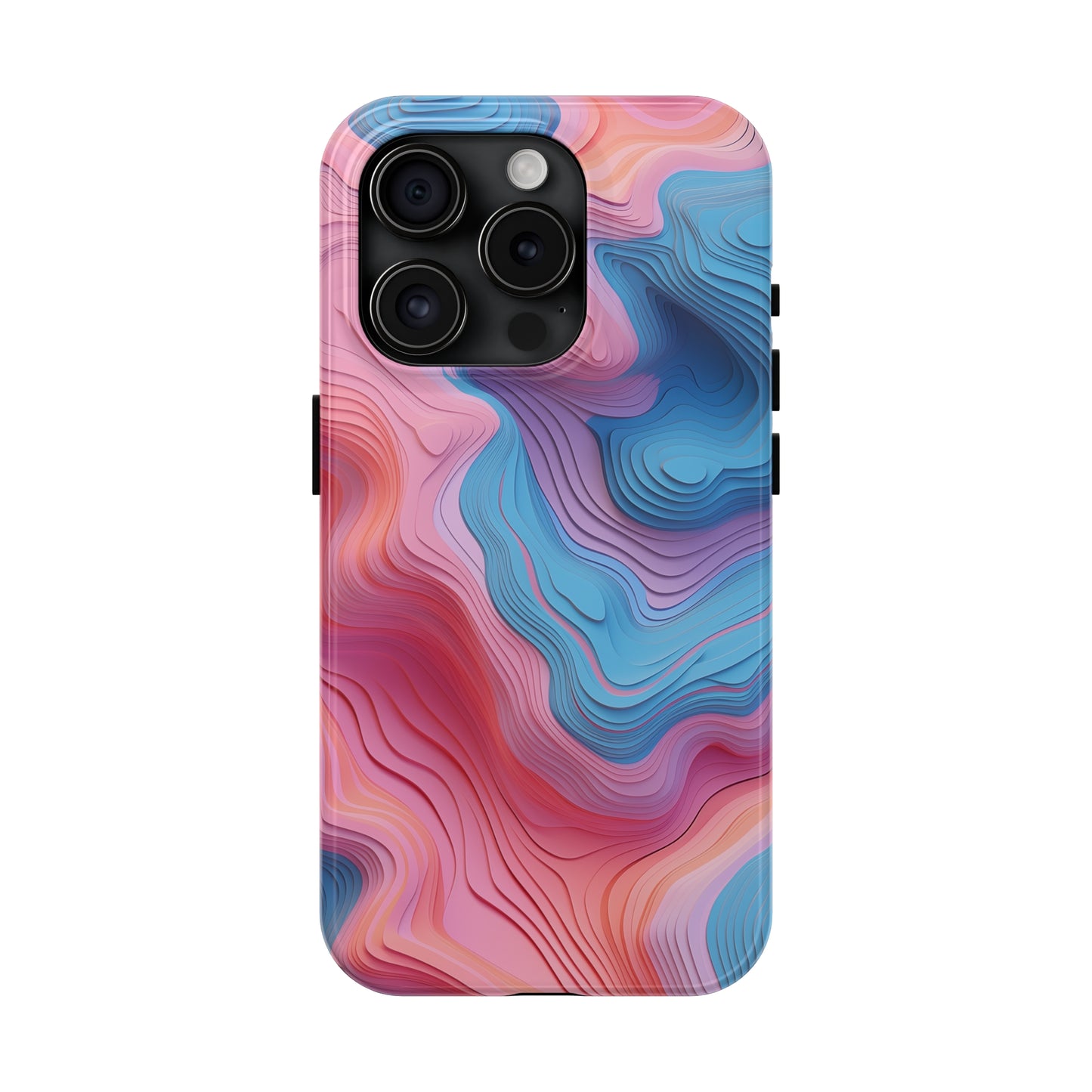 Topographical #02, iPhone 7, 8, X, 11, 12, 13, 14, 15+ case.