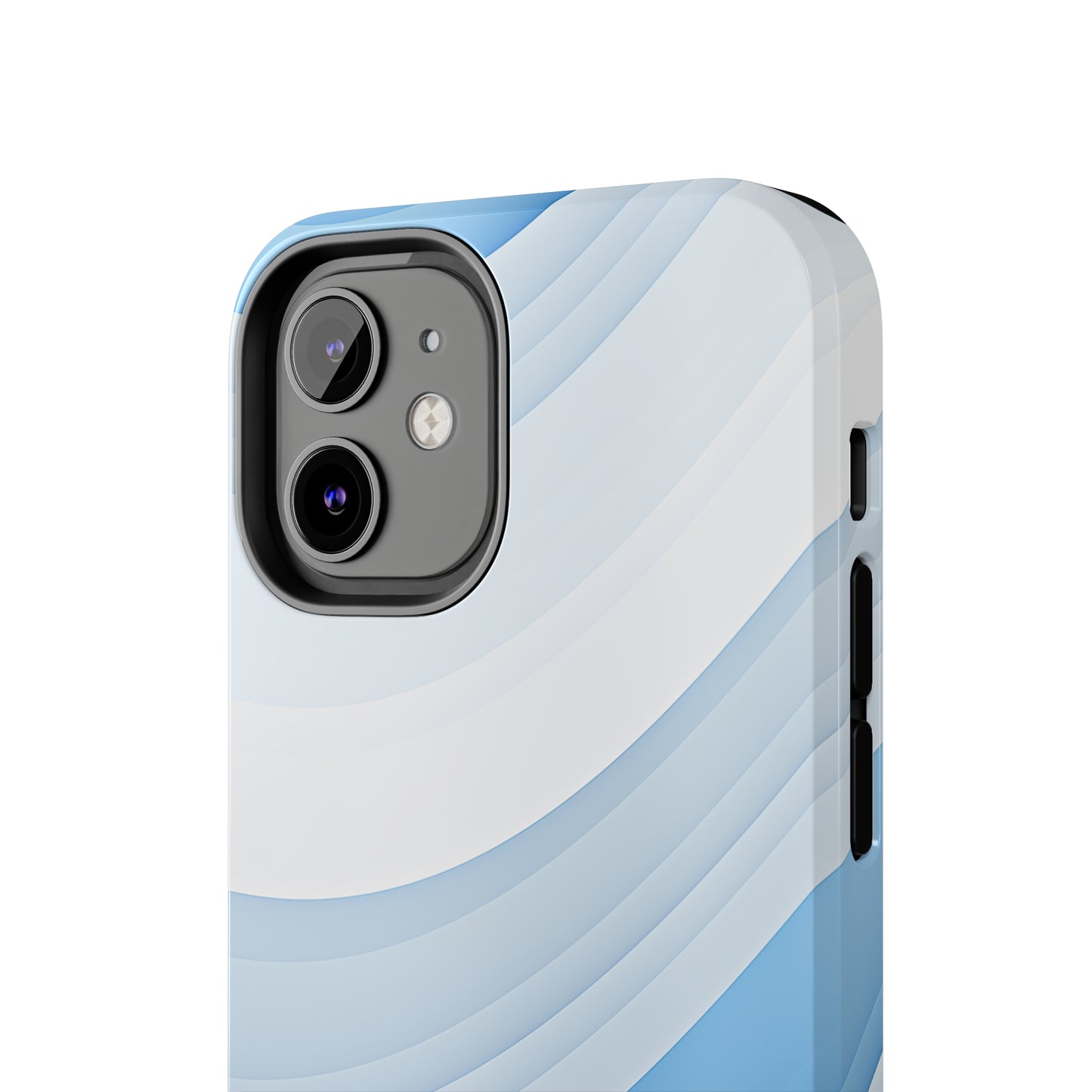 Blue Stripes #02, iPhone 7, 8, X, 11, 12, 13, 14, 15+ case.