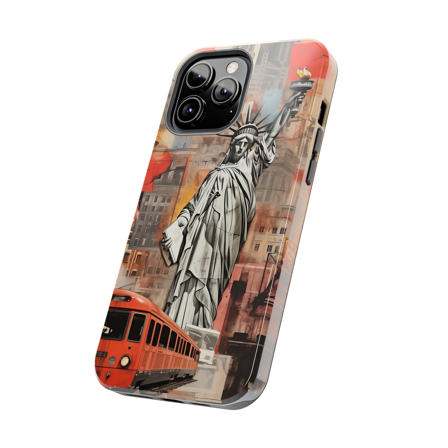 New York City, Statue of Liberty, iPhone 7, 8, X, 11, 12, 13, 14, 15+ case.