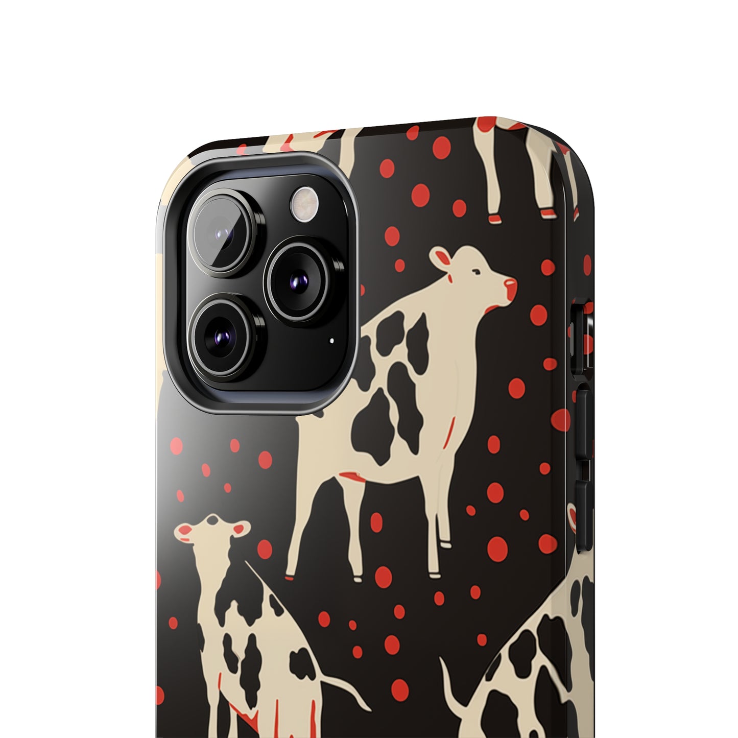 Cow pattern, iPhone 7, 8, X, 11, 12, 13, 14, 15+ case.