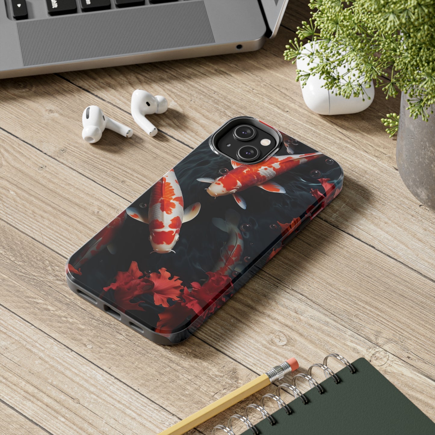 Koi fish #05, iPhone 7, 8, X, 11, 12, 13, 14, 15+ case.