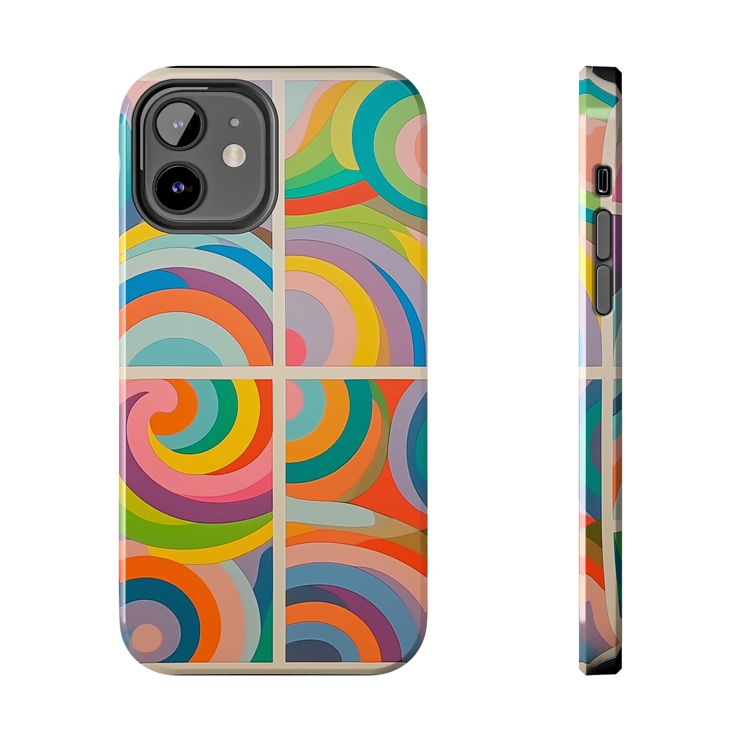 Abstract Colorful Lines #03, iPhone 7, 8, X, 11, 12, 13, 14, 15+ case.