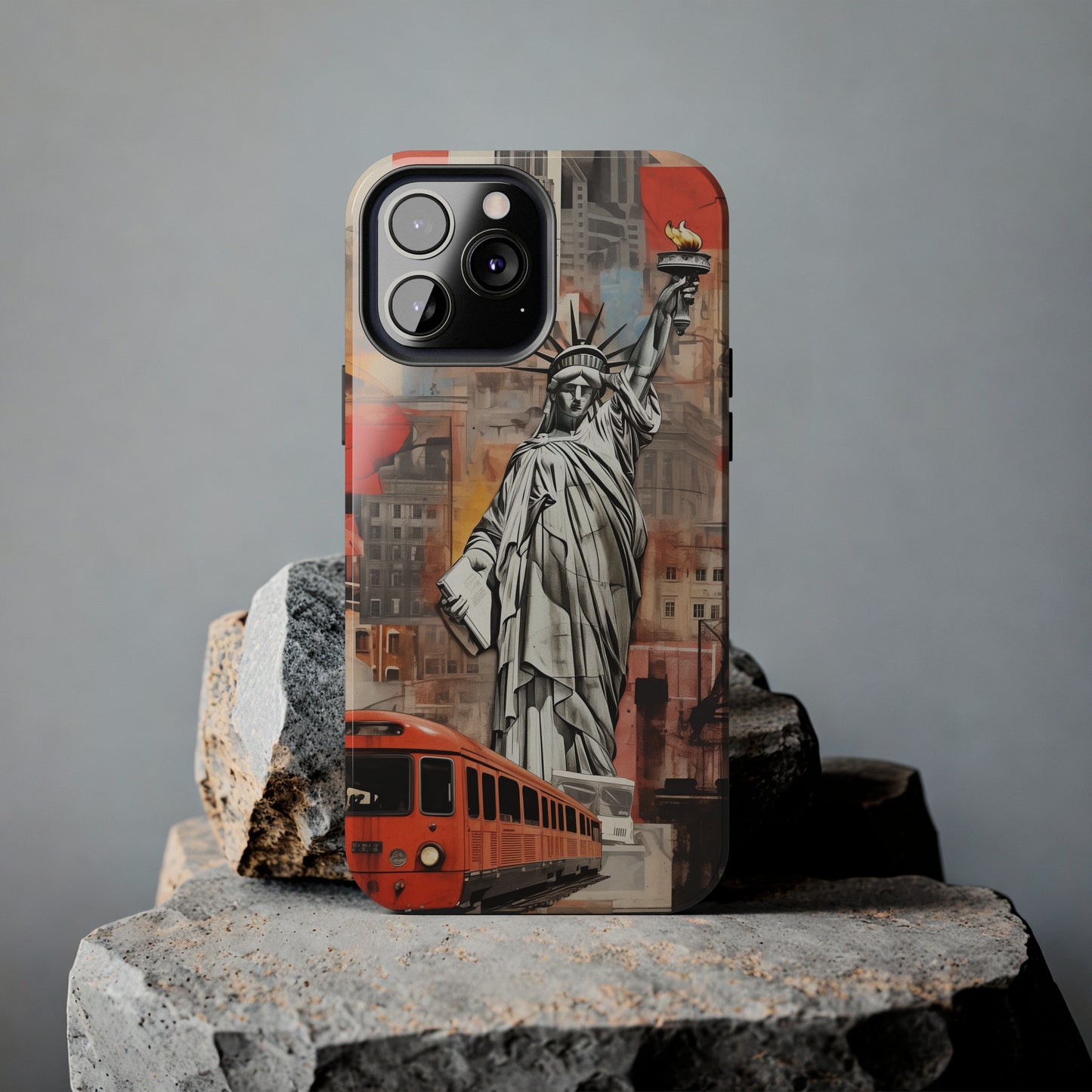 New York City, Statue of Liberty, iPhone 7, 8, X, 11, 12, 13, 14, 15+ case.