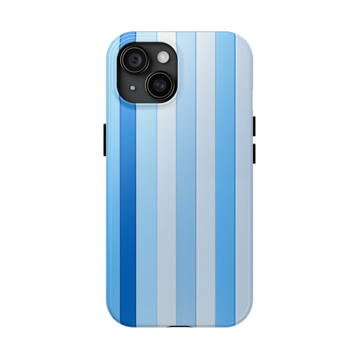 Blue stripes #01, iPhone 7, 8, X, 11, 12, 13, 14, 15+ case.