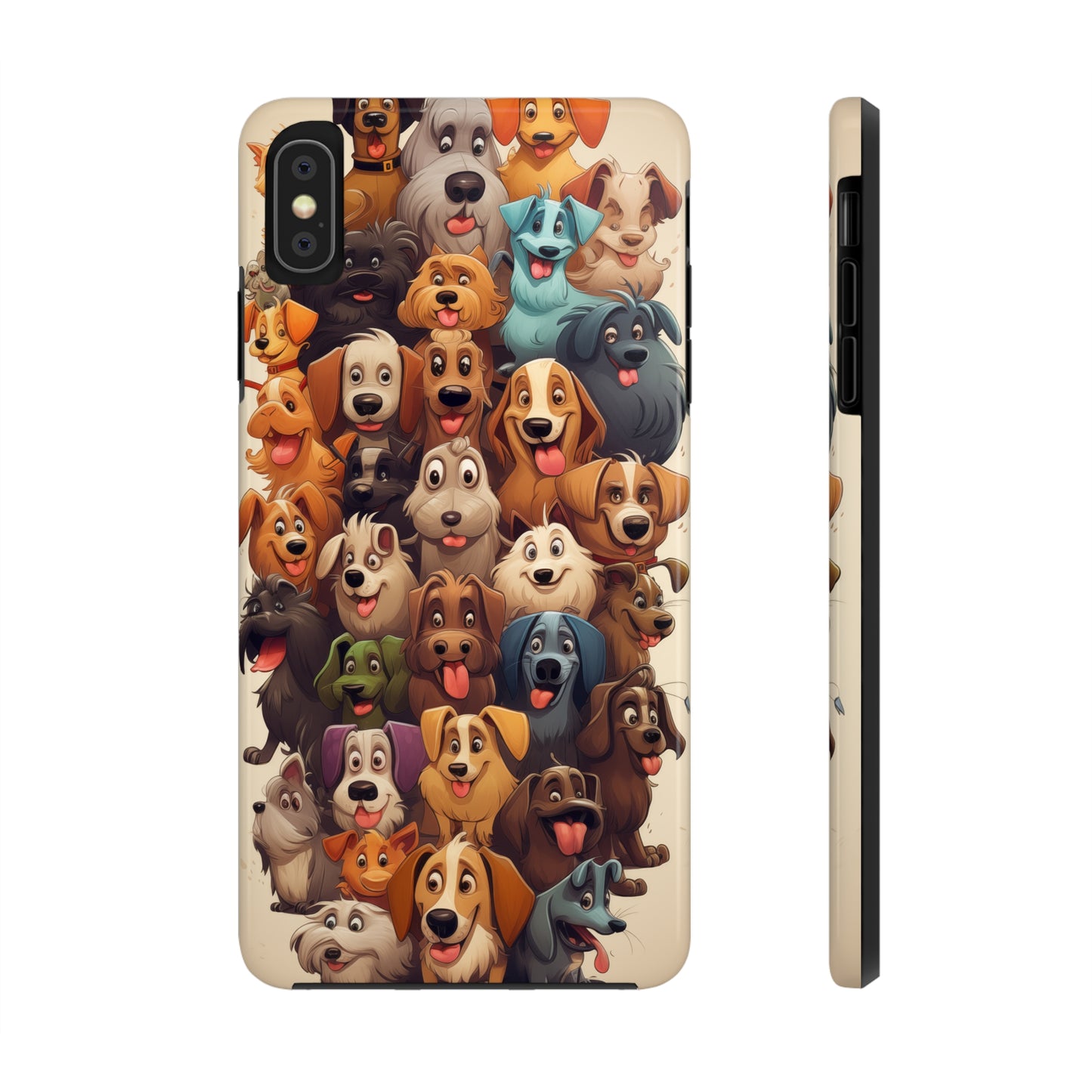 100 Dogs, iPhone 7, 8, X, 11, 12, 13, 14, 15+ case.