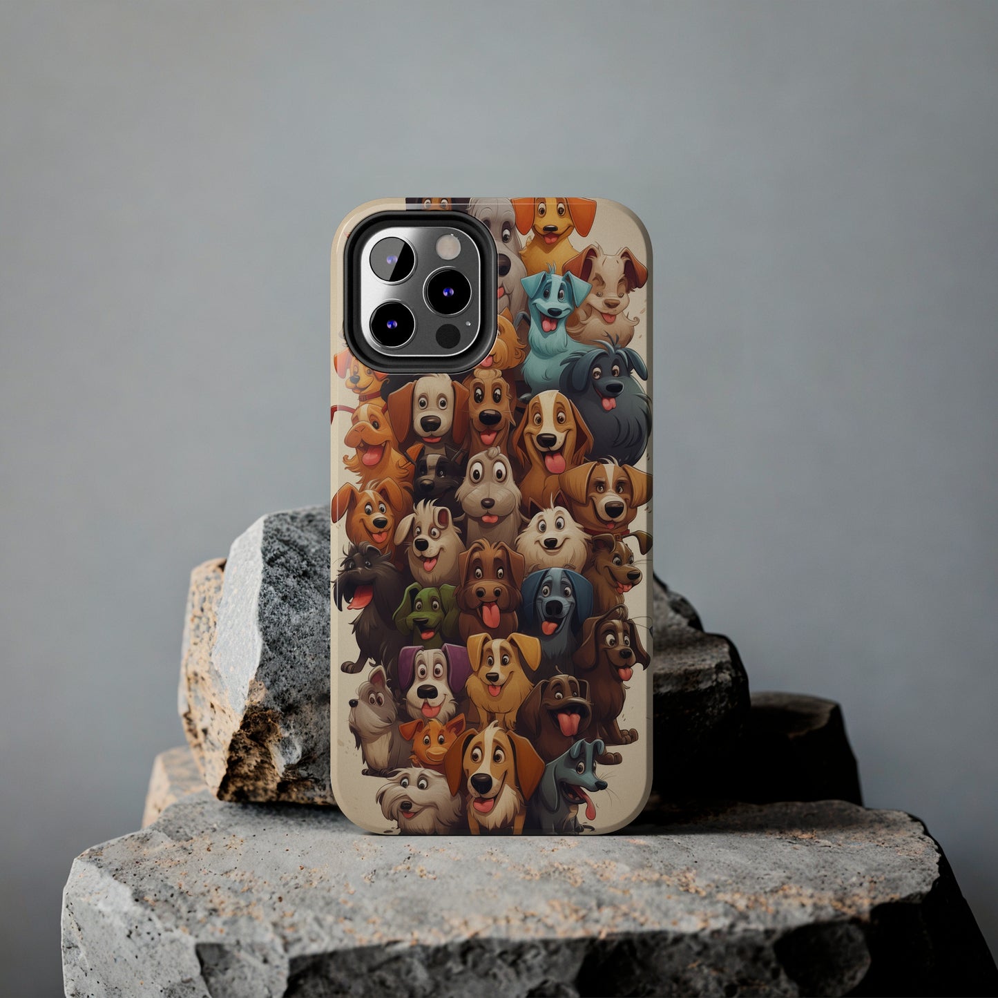 100 Dogs, iPhone 7, 8, X, 11, 12, 13, 14, 15+ case.