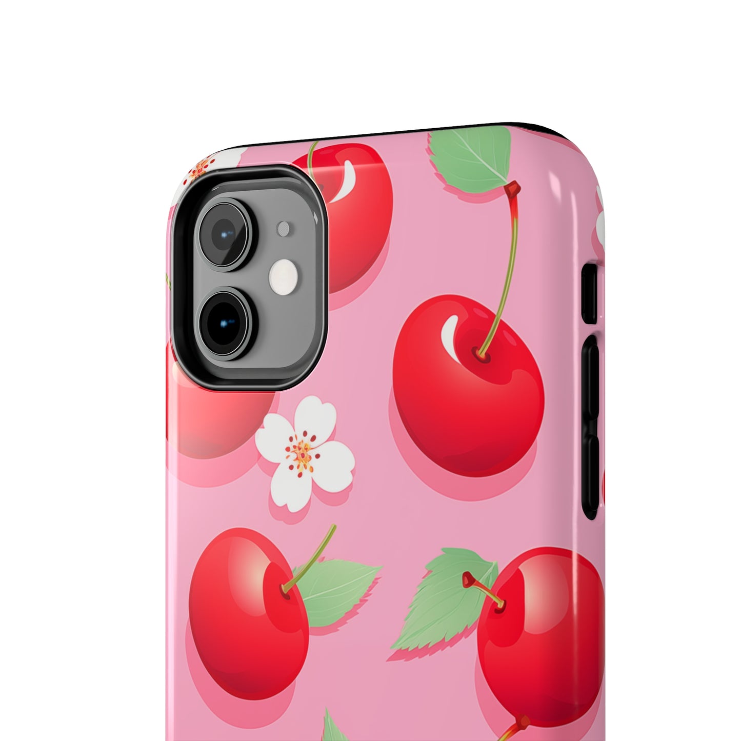 Cherries and Cherry Blossoms #03, iPhone 7, 8, X, 11, 12, 13, 14, 15+ case.