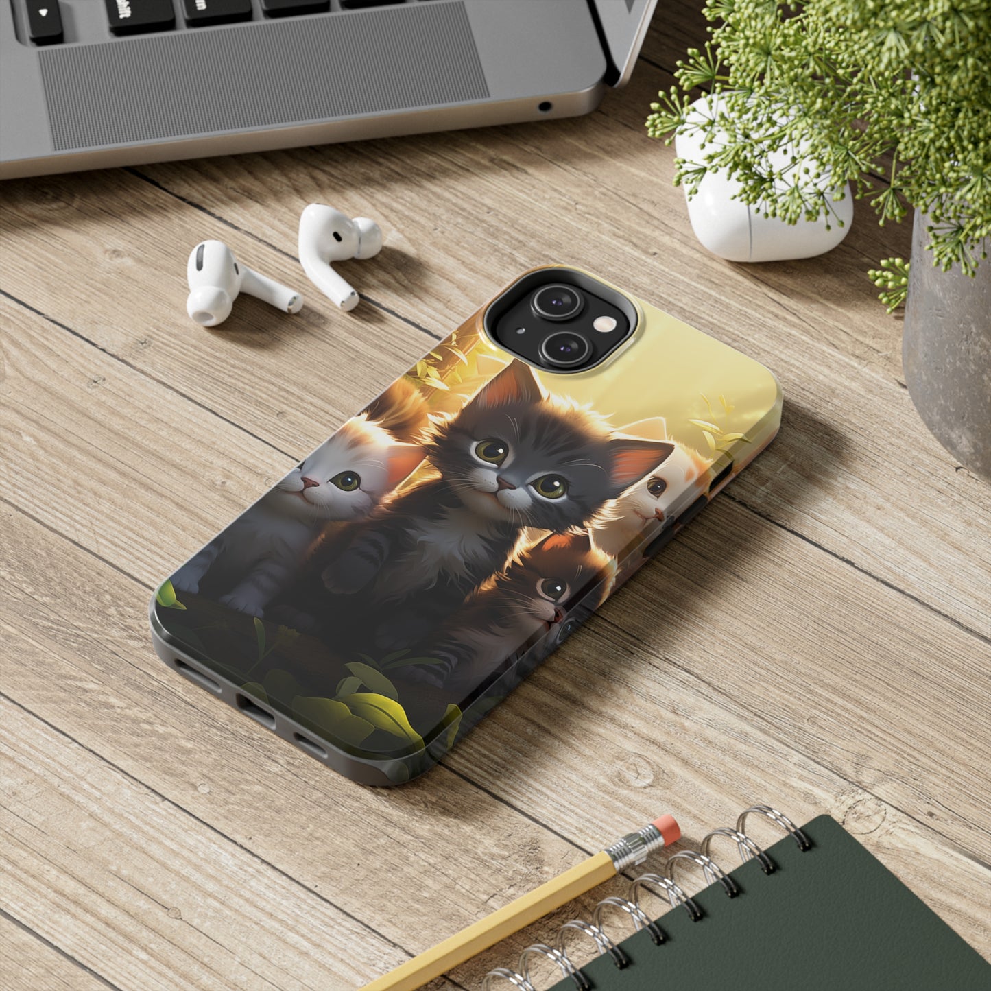 Kittens #02, iPhone 7, 8, X, 11, 12, 13, 14, 15+ case.