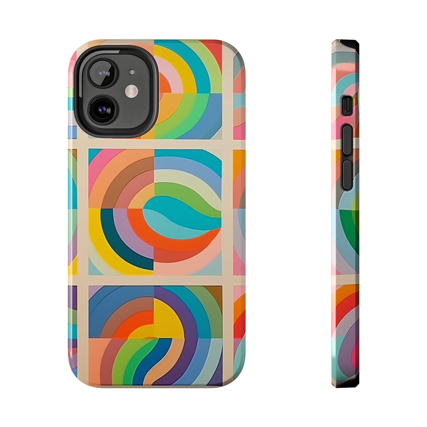 Abstract Colorful Lines #02, iPhone 7, 8, X, 11, 12, 13, 14, 15+ case.