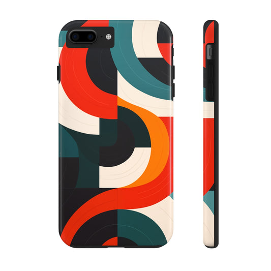 Abstract Shapes, iPhone 7, 8, X, 11, 12, 13, 14, 15+ case.