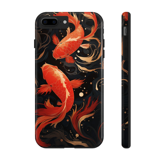 Koi fish #03, iPhone 7, 8, X, 11, 12, 13, 14, 15+ case.