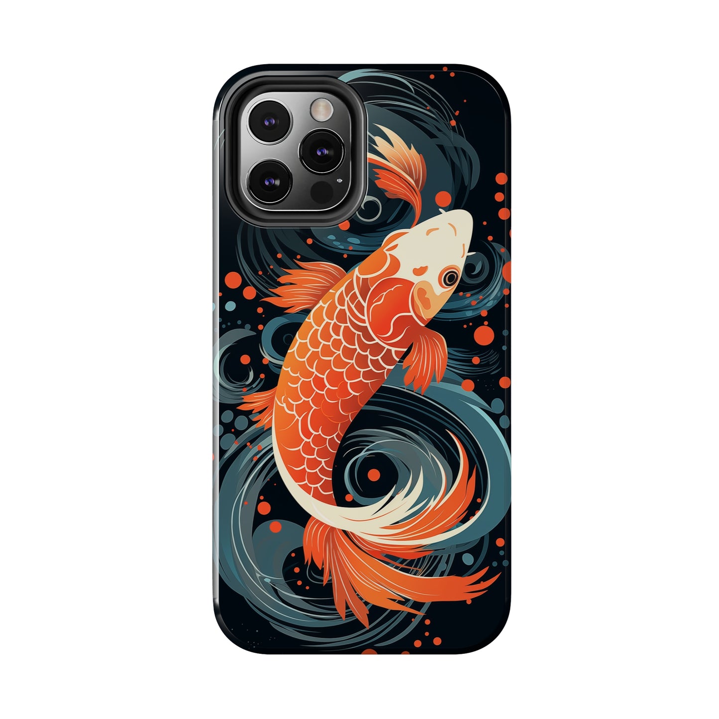 Koi fish #04, iPhone 7, 8, X, 11, 12, 13, 14, 15+ case.