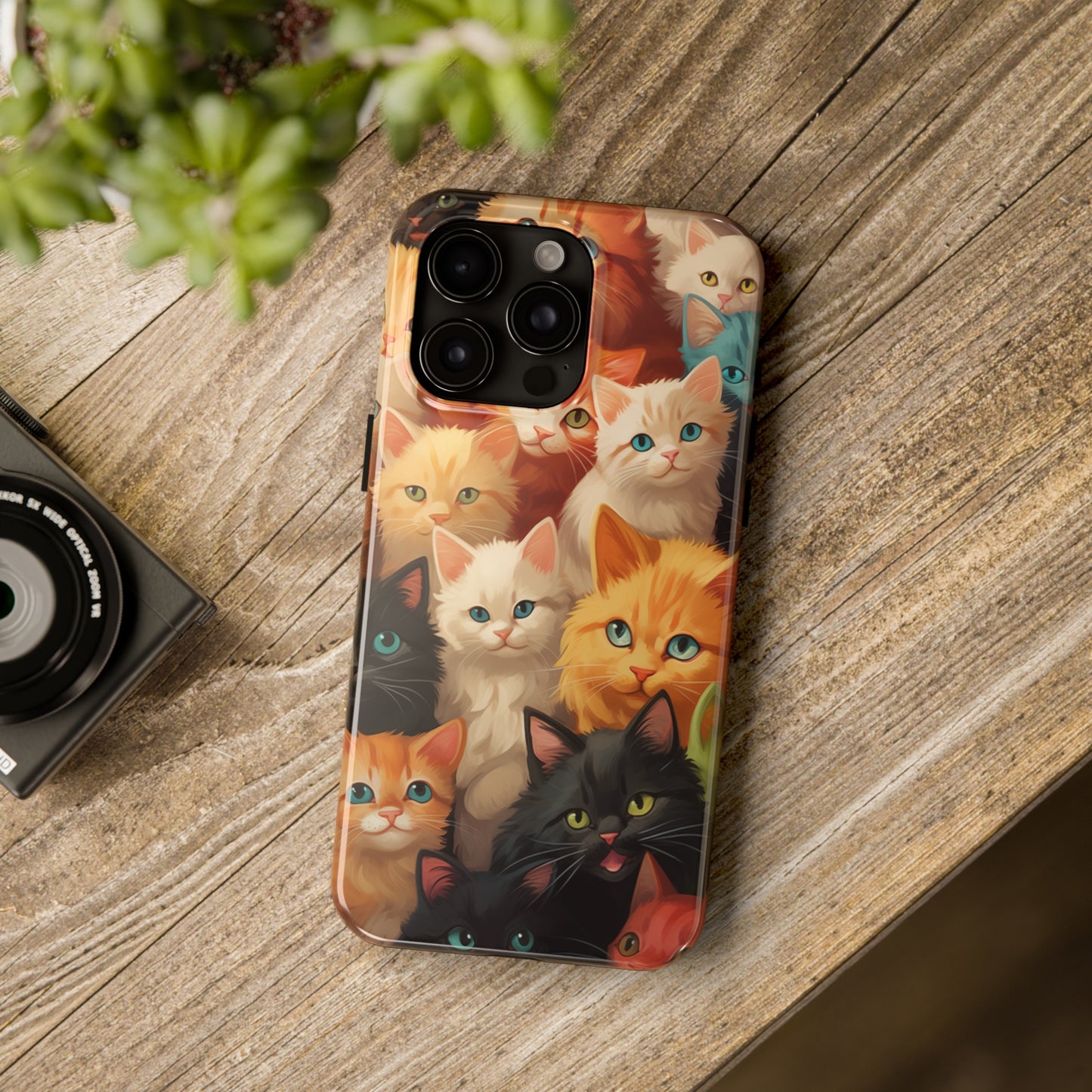 Kittens, iPhone 7, 8, X, 11, 12, 13, 14, 15+ case.