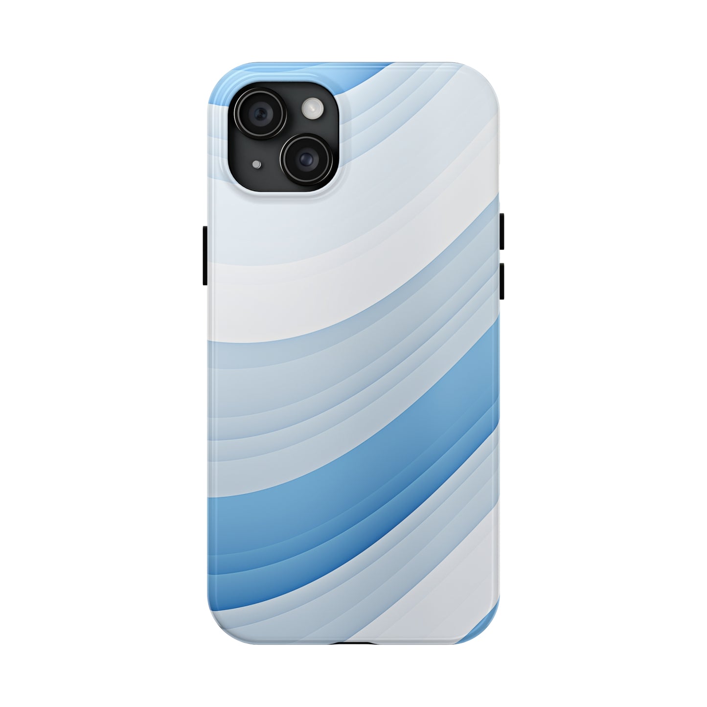 Blue Stripes #02, iPhone 7, 8, X, 11, 12, 13, 14, 15+ case.