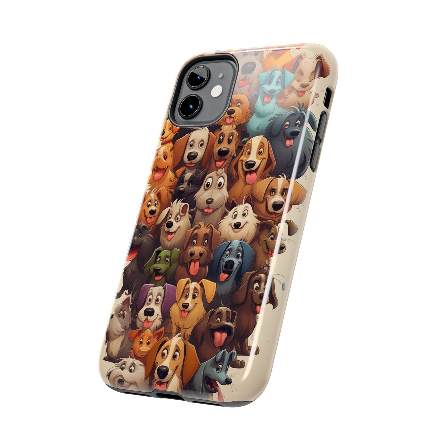 100 Dogs, iPhone 7, 8, X, 11, 12, 13, 14, 15+ case.