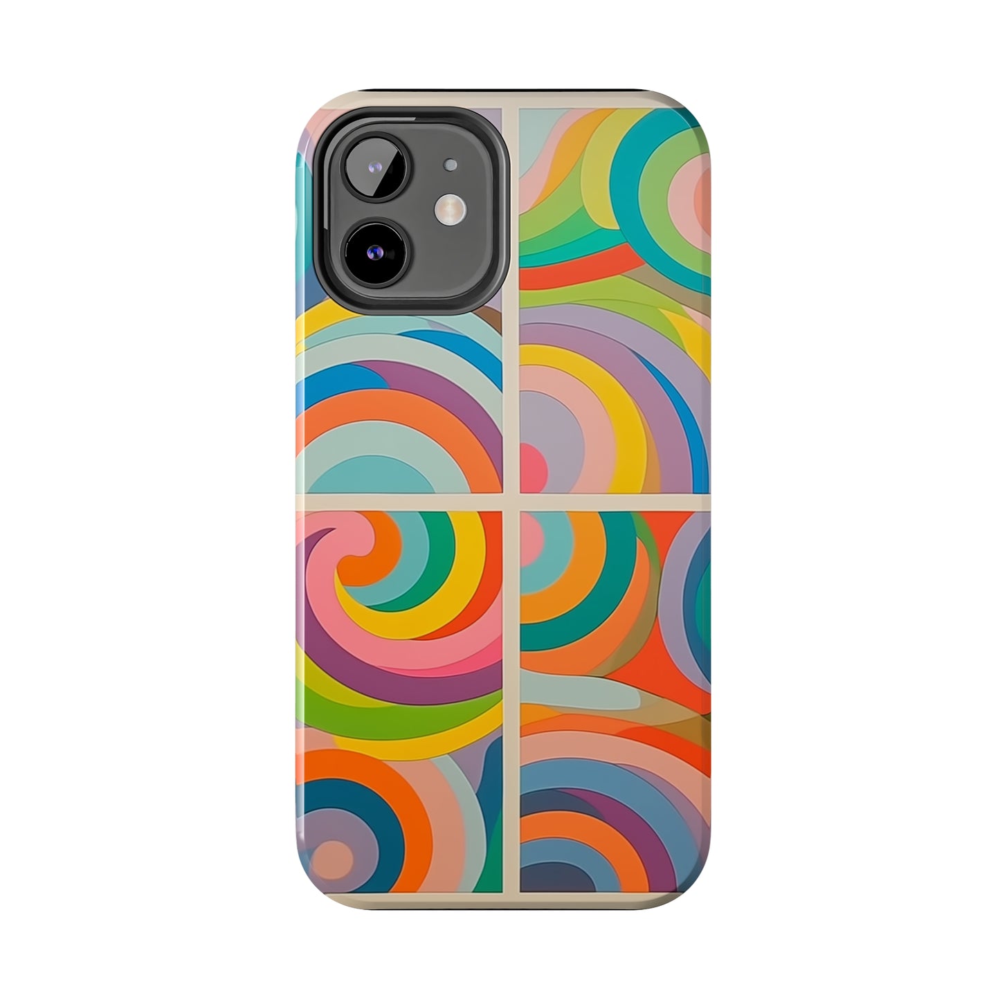 Abstract Colorful Lines #03, iPhone 7, 8, X, 11, 12, 13, 14, 15+ case.