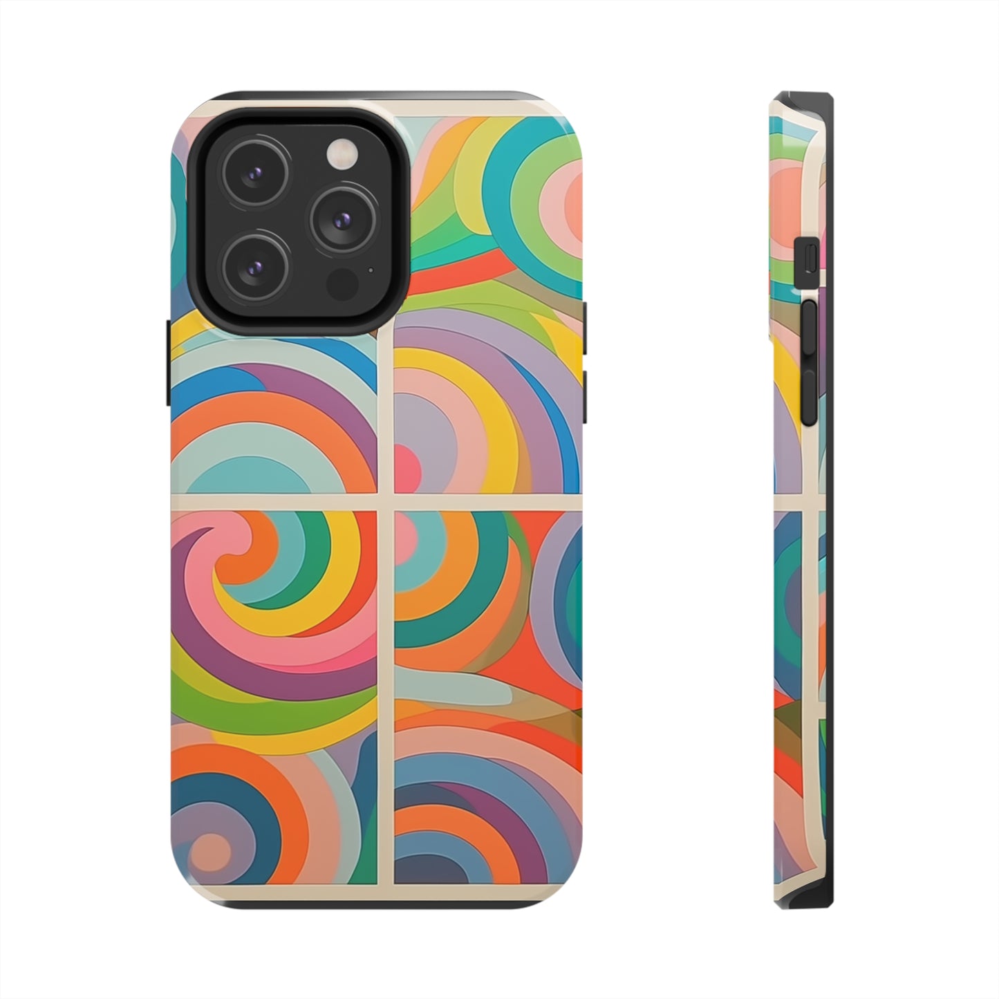 Abstract Colorful Lines #03, iPhone 7, 8, X, 11, 12, 13, 14, 15+ case.