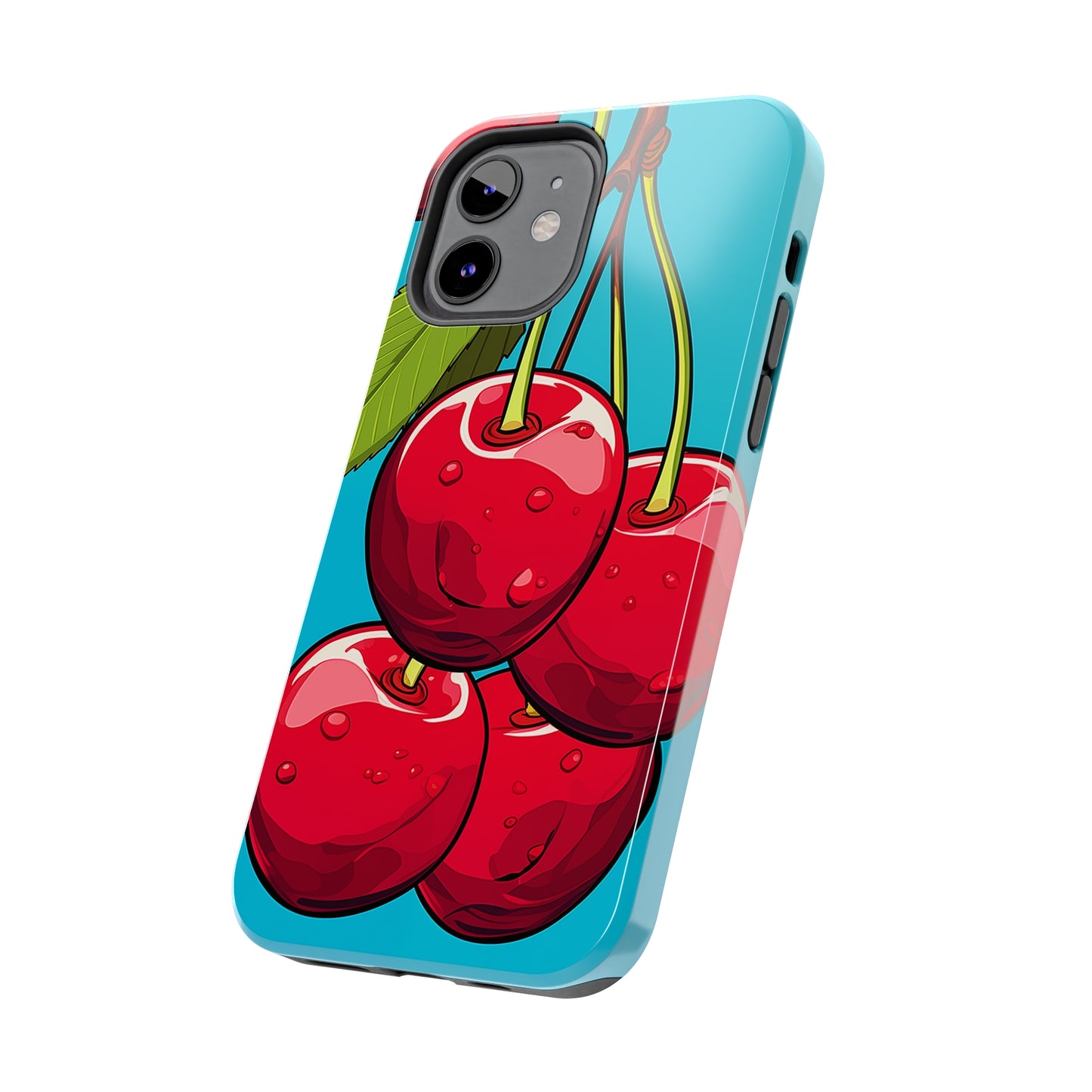 Cherries #09, iPhone 7, 8, X, 11, 12, 13, 14, 15+ case.