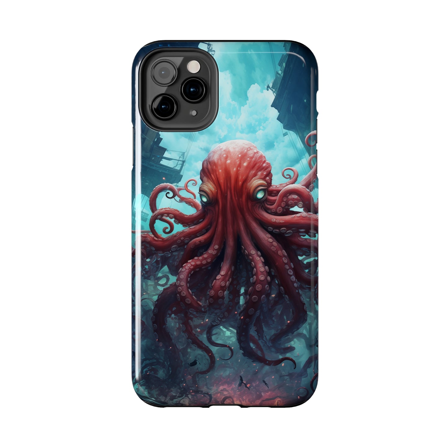 Octopus #01, iPhone 7, 8, X, 11, 12, 13, 14, 15+ case.