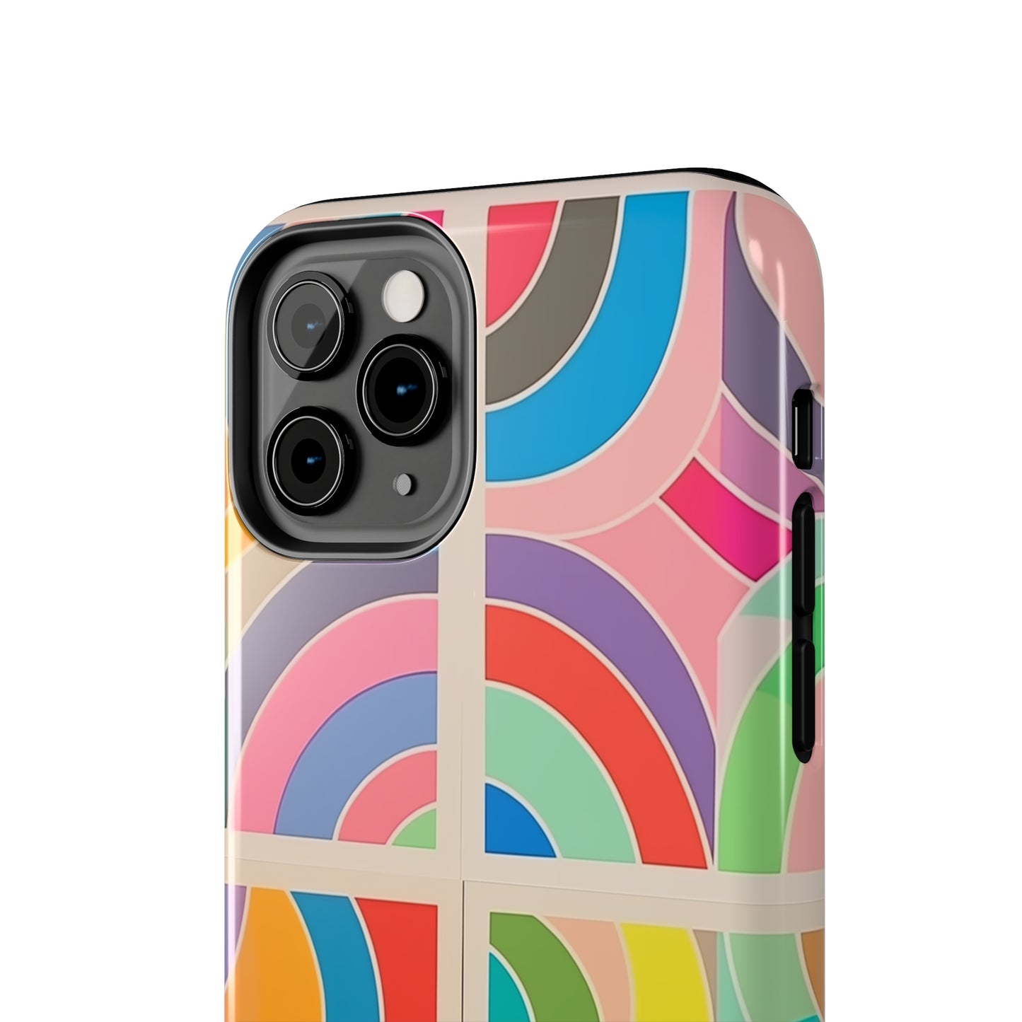 Abstract Colorful Lines, iPhone 7, 8, X, 11, 12, 13, 14, 15+ case.