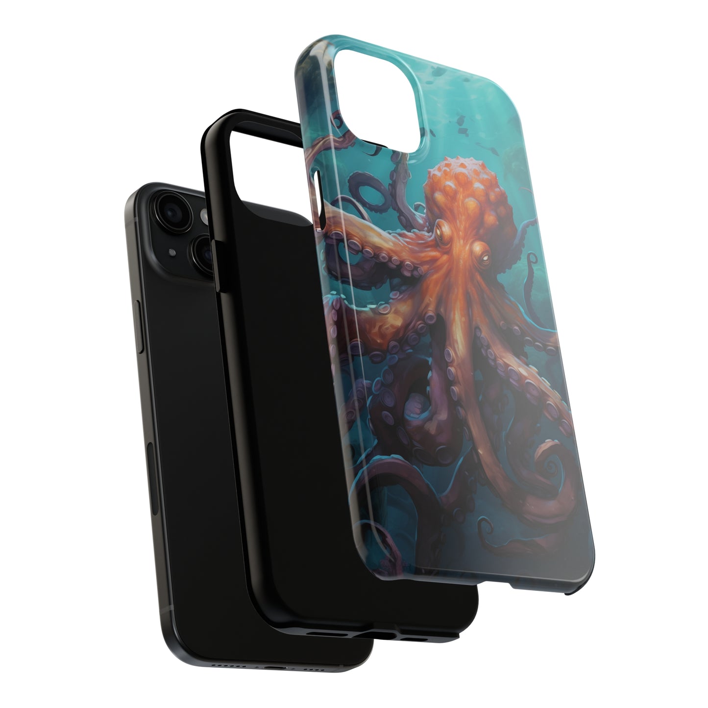 Octopus #02, iPhone 7, 8, X, 11, 12, 13, 14, 15+ case.