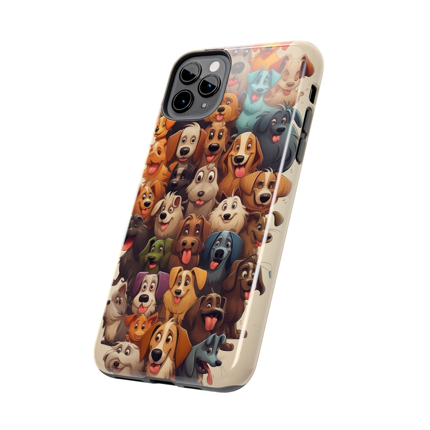 100 Dogs, iPhone 7, 8, X, 11, 12, 13, 14, 15+ case.