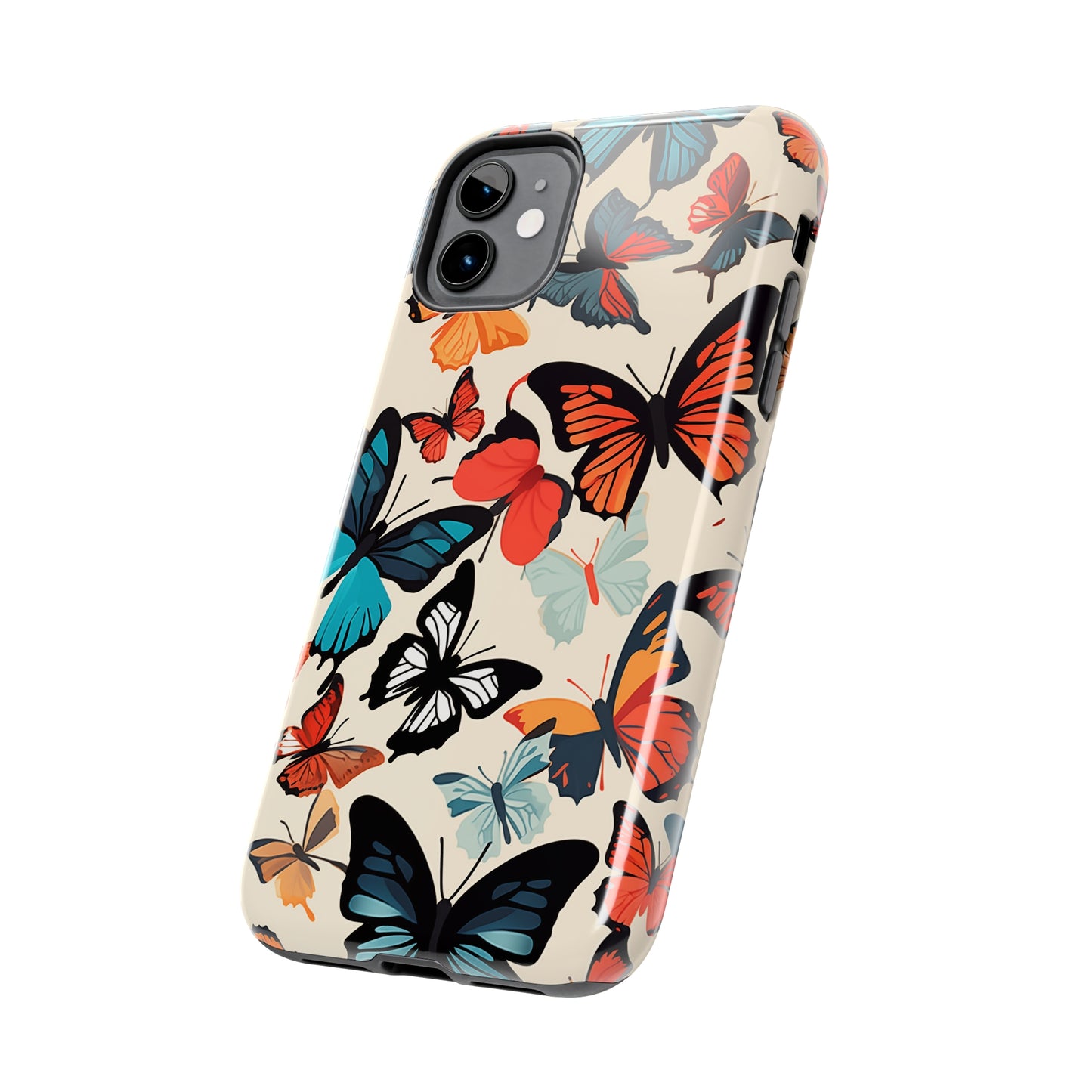 Butterflies #02, iPhone 7, 8, X, 11, 12, 13, 14, 15+ case.