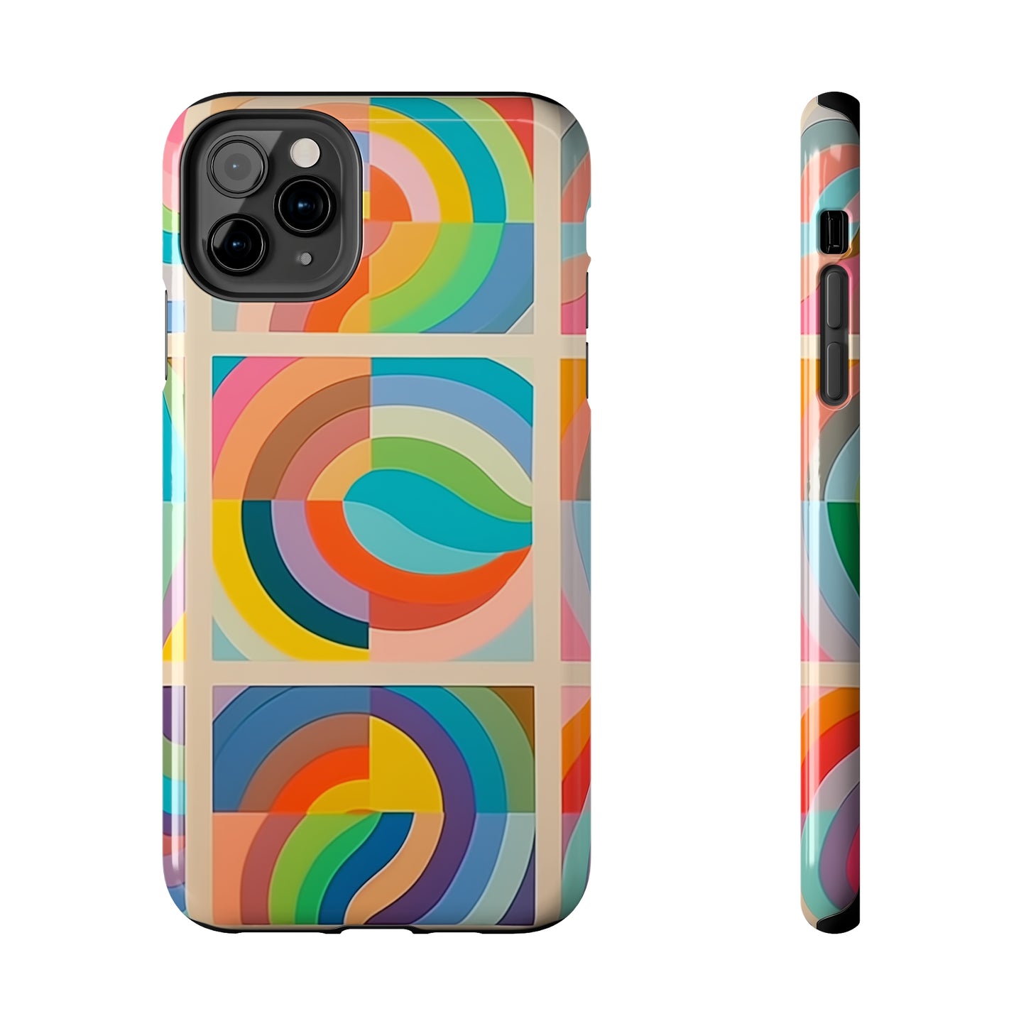 Abstract Colorful Lines #02, iPhone 7, 8, X, 11, 12, 13, 14, 15+ case.