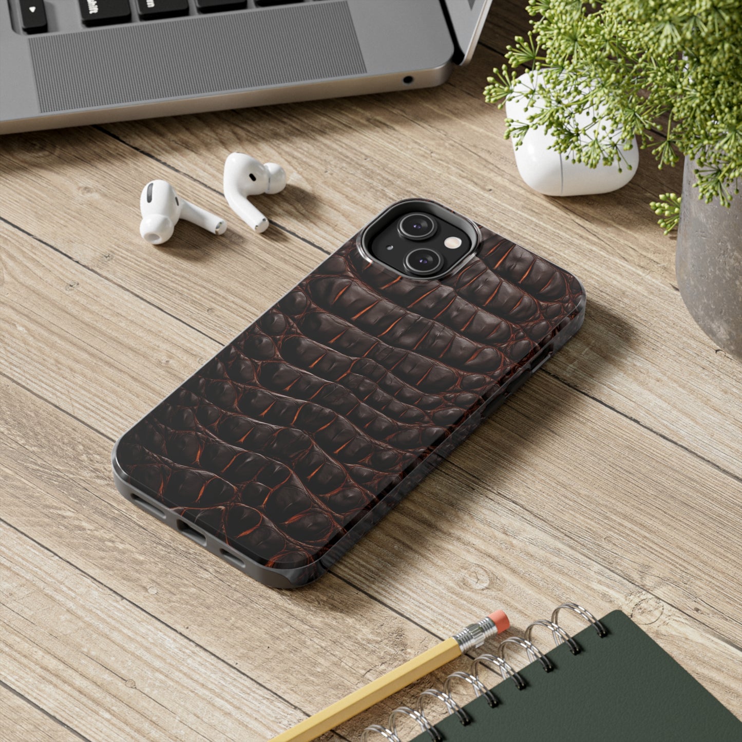 Alligator skin #01, iPhone 7, 8, X, 11, 12, 13, 14, 15+ case.