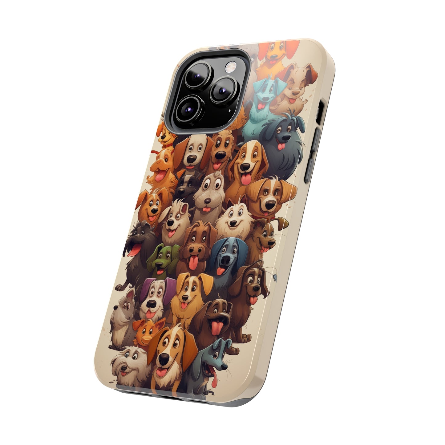 100 Dogs, iPhone 7, 8, X, 11, 12, 13, 14, 15+ case.