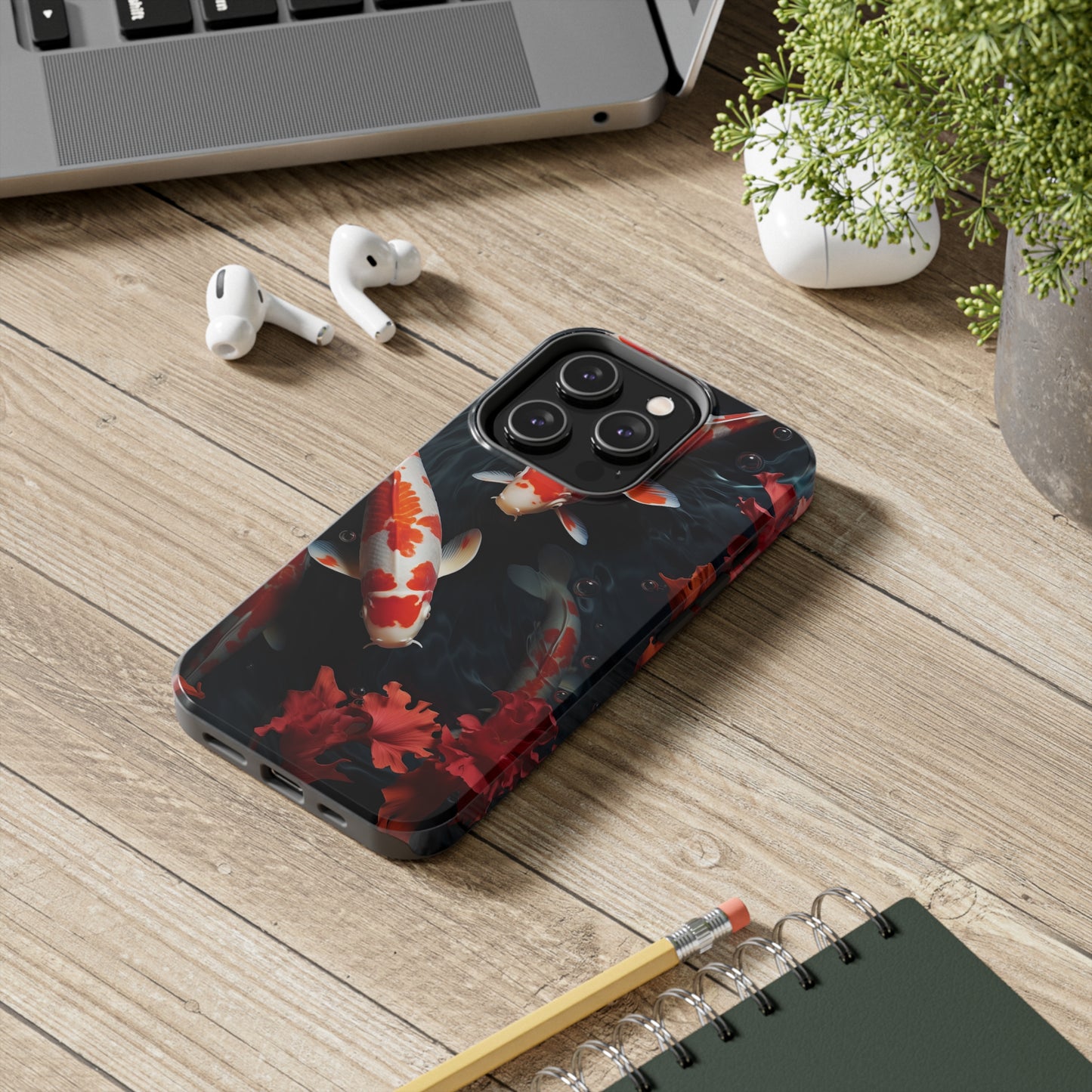 Koi fish #05, iPhone 7, 8, X, 11, 12, 13, 14, 15+ case.