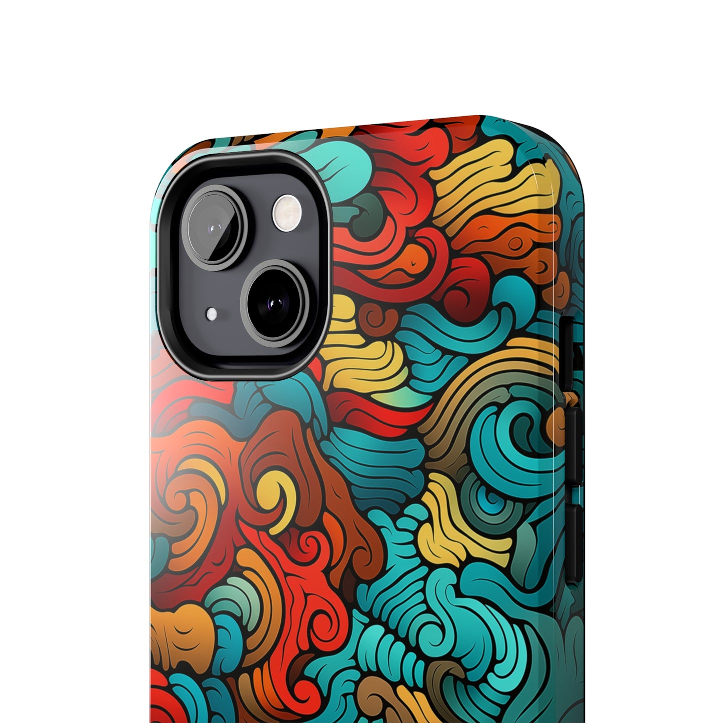 Abstract Swirls #02, iPhone 7, 8, X, 11, 12, 13, 14, 15+ case.