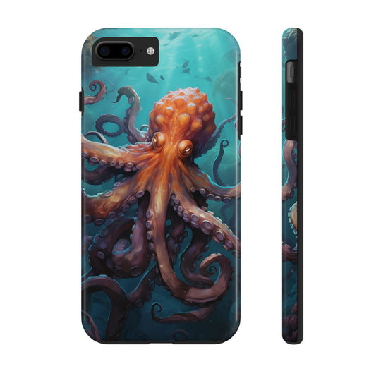 Octopus #02, iPhone 7, 8, X, 11, 12, 13, 14, 15+ case.