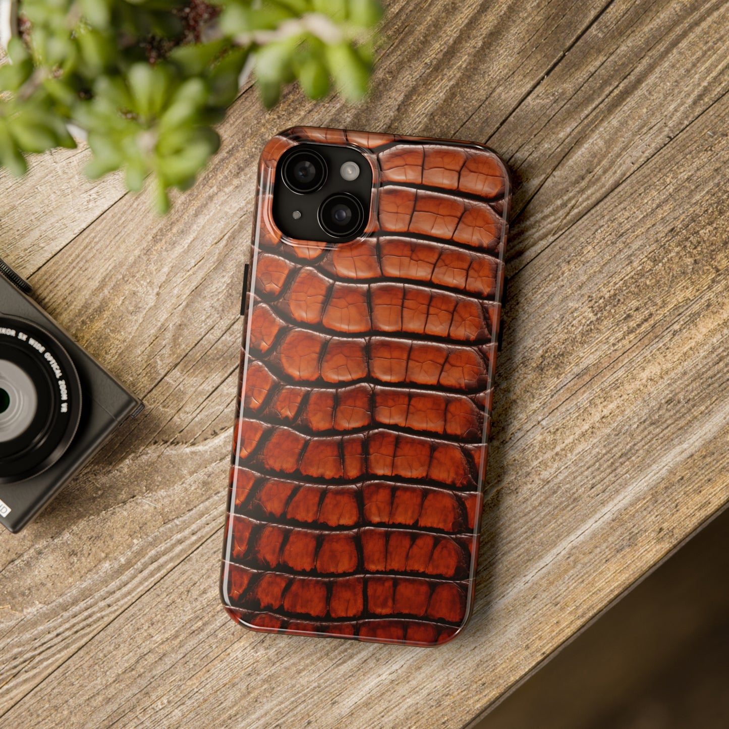 Alligator skin #04, iPhone 7, 8, X, 11, 12, 13, 14, 15+ case.