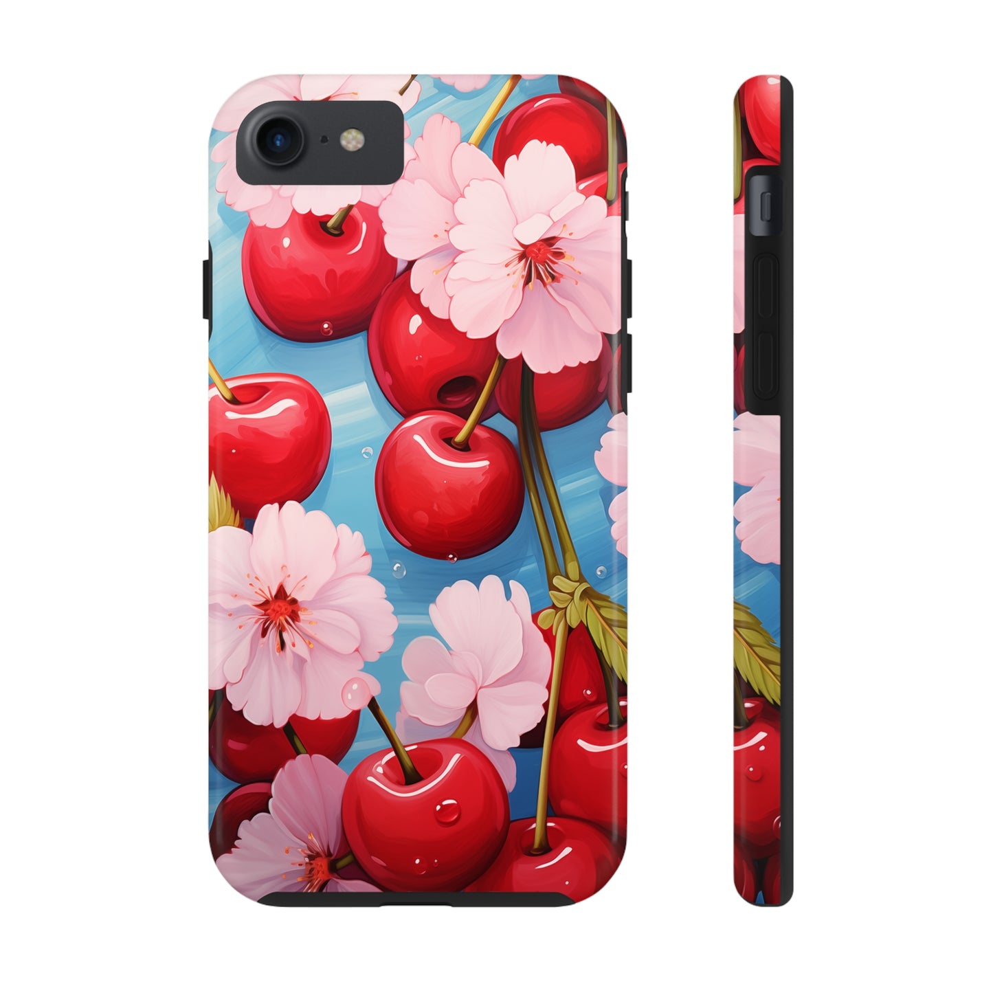 Cherries #04, iPhone 7, 8, X, 11, 12, 13, 14, 15+ case.