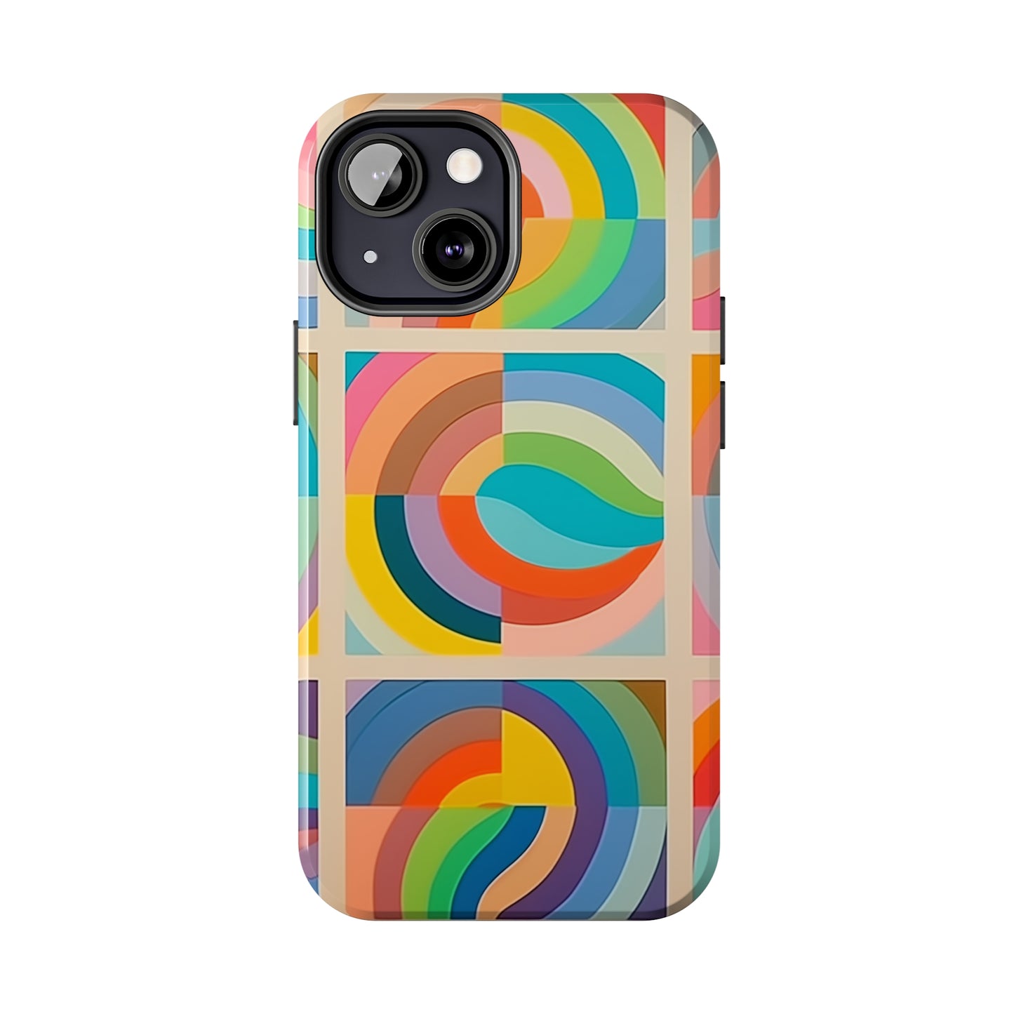 Abstract Colorful Lines #02, iPhone 7, 8, X, 11, 12, 13, 14, 15+ case.