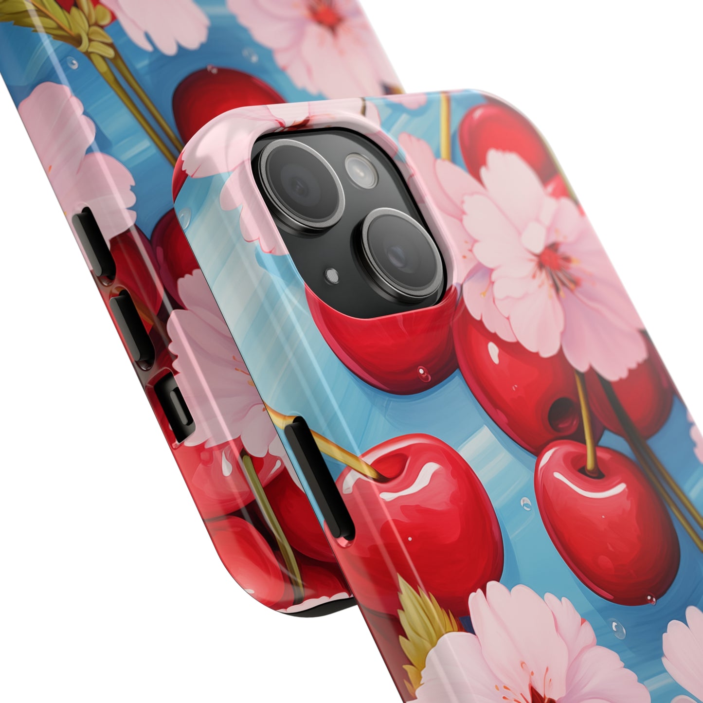 Cherries #04, iPhone 7, 8, X, 11, 12, 13, 14, 15+ case.