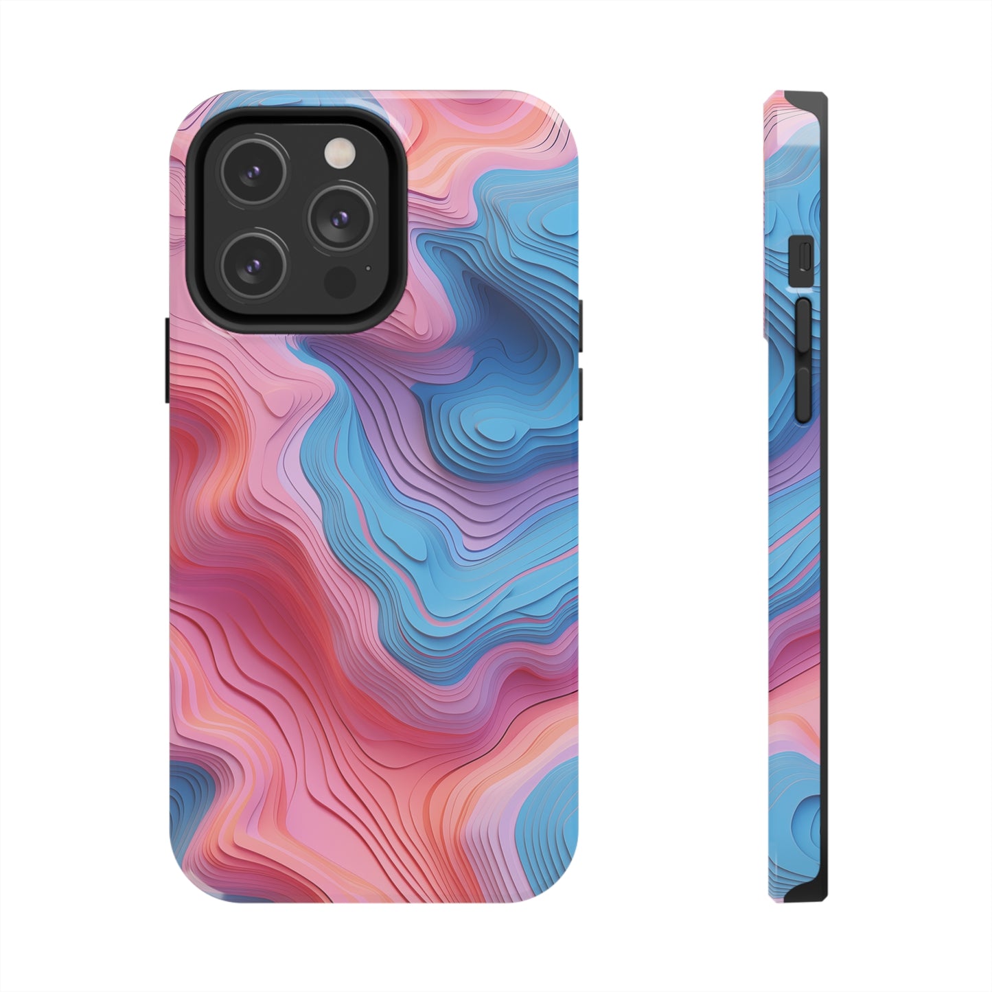 Topographical #02, iPhone 7, 8, X, 11, 12, 13, 14, 15+ case.