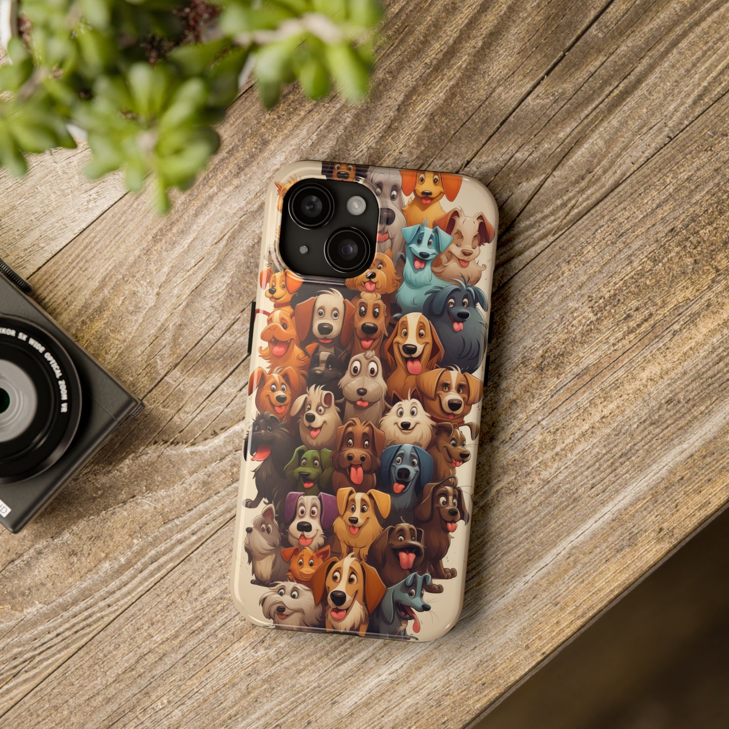 100 Dogs, iPhone 7, 8, X, 11, 12, 13, 14, 15+ case.