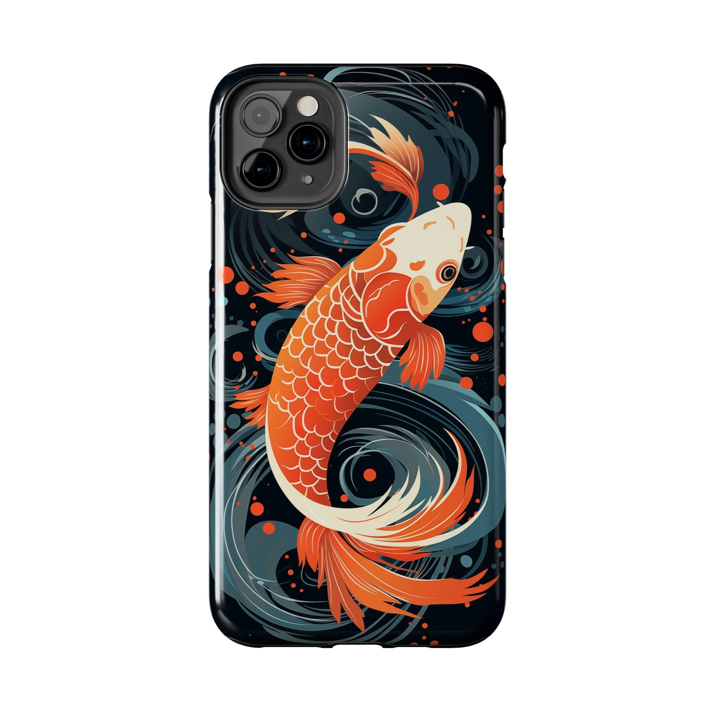 Koi fish #04, iPhone 7, 8, X, 11, 12, 13, 14, 15+ case.