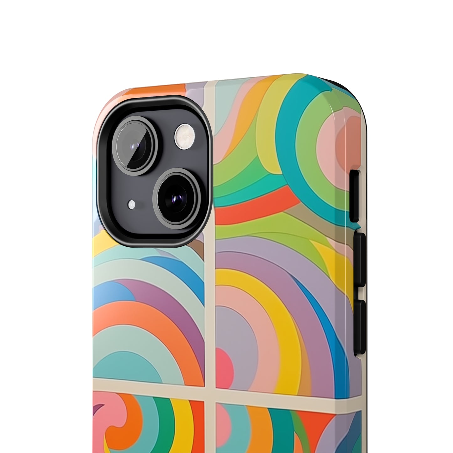 Abstract Colorful Lines #03, iPhone 7, 8, X, 11, 12, 13, 14, 15+ case.