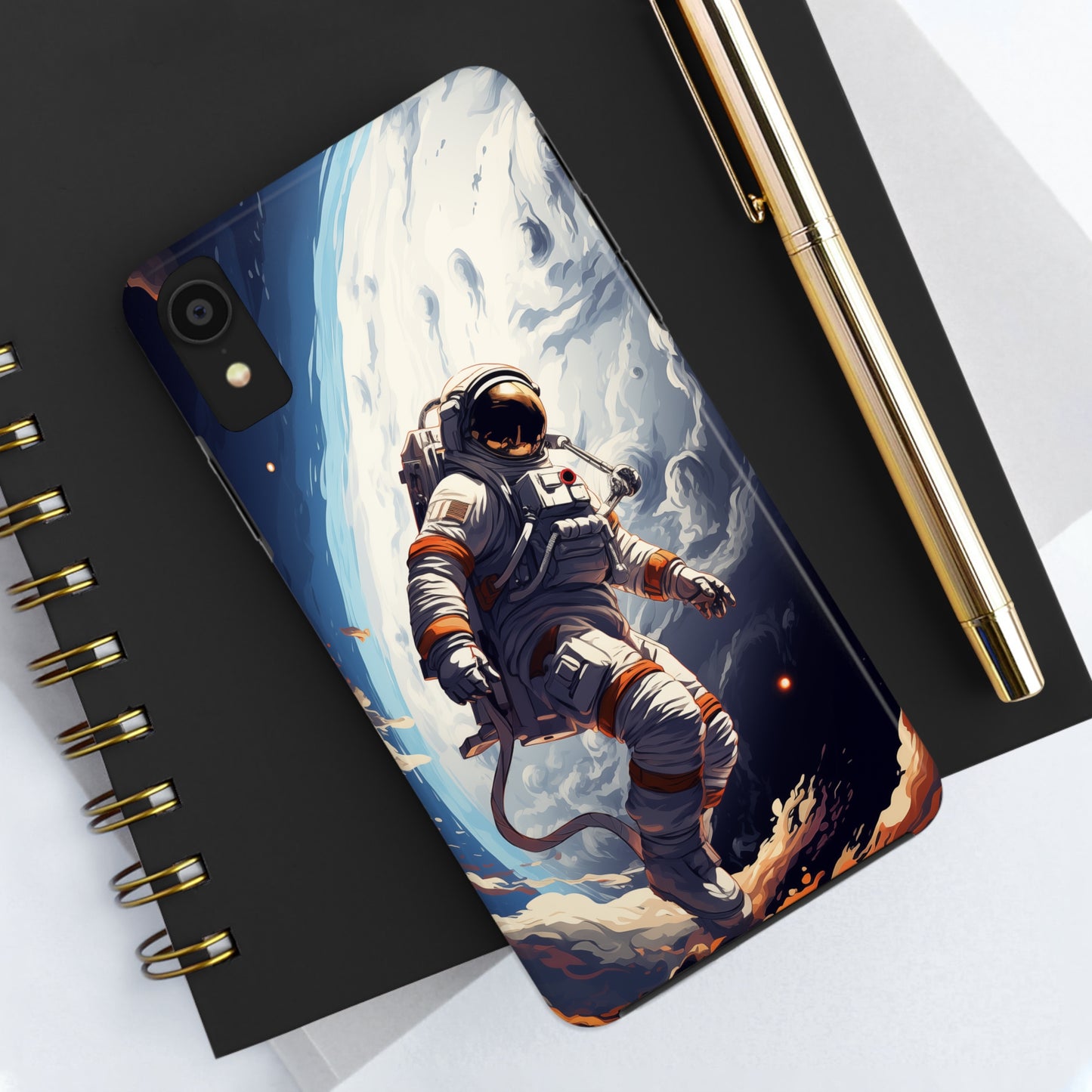 Astronaut #04, iPhone 7, 8, X, 11, 12, 13, 14, 15+ case.