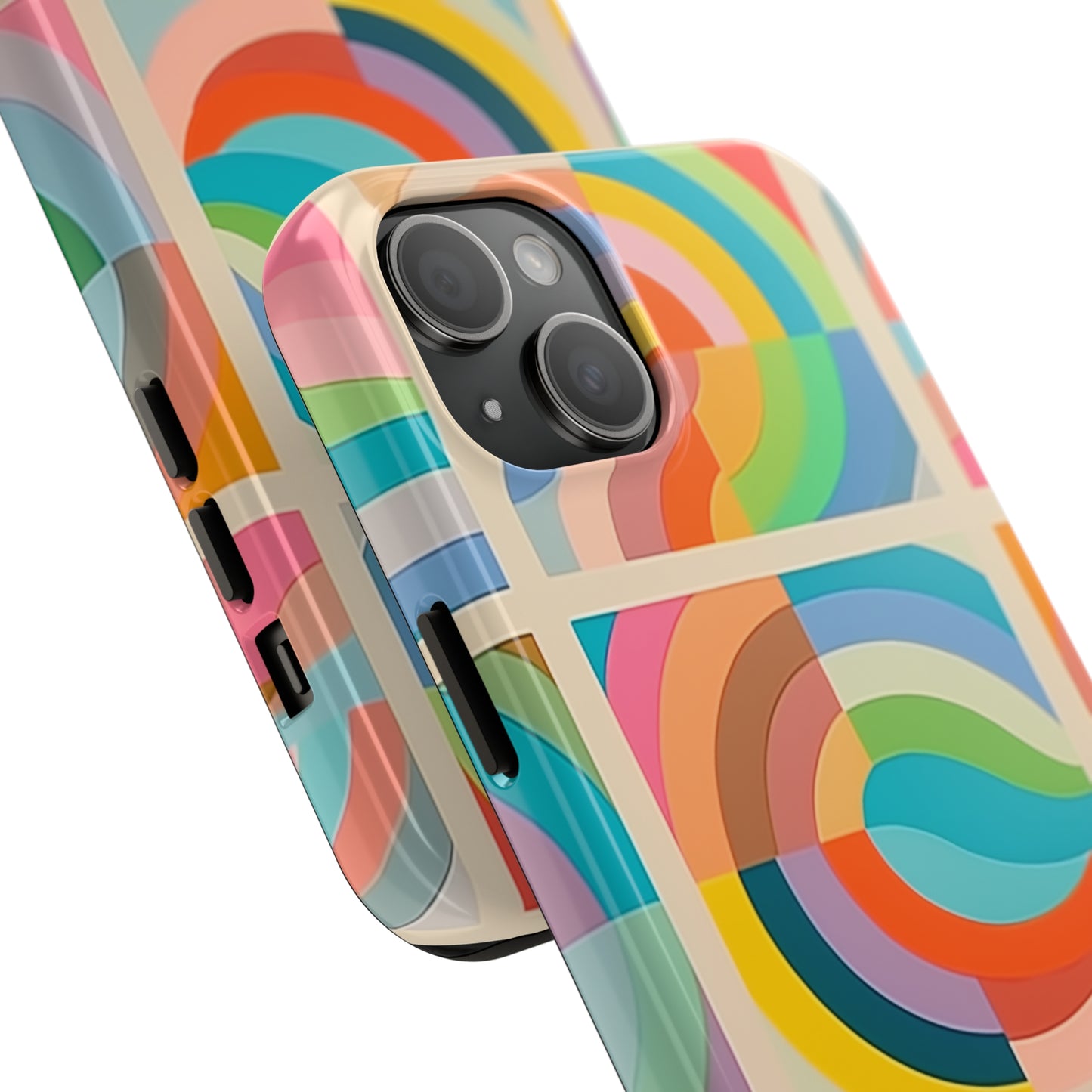 Abstract Colorful Lines #02, iPhone 7, 8, X, 11, 12, 13, 14, 15+ case.