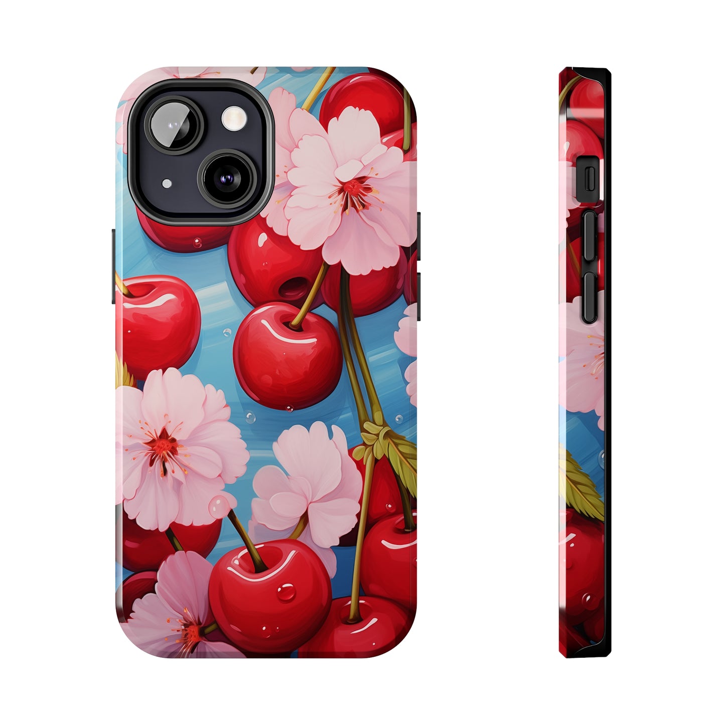 Cherries #04, iPhone 7, 8, X, 11, 12, 13, 14, 15+ case.