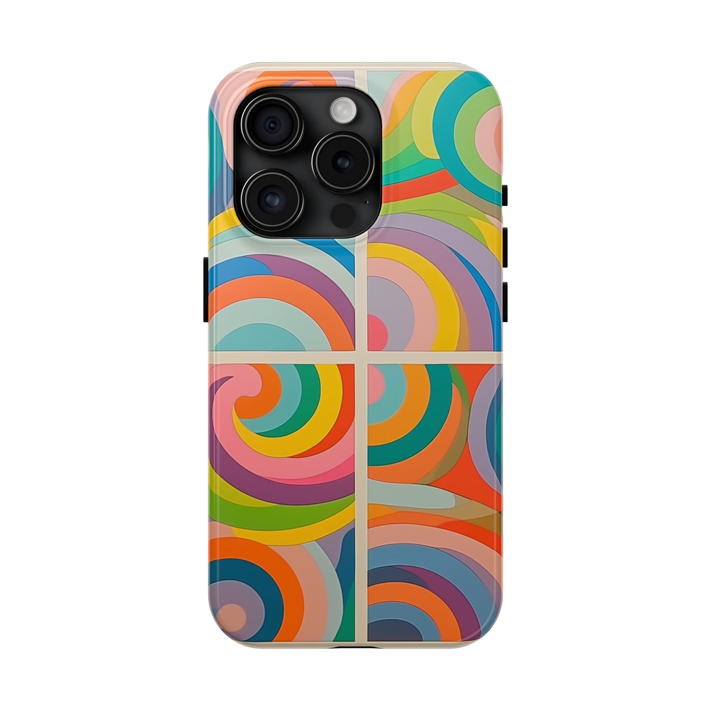 Abstract Colorful Lines #03, iPhone 7, 8, X, 11, 12, 13, 14, 15+ case.