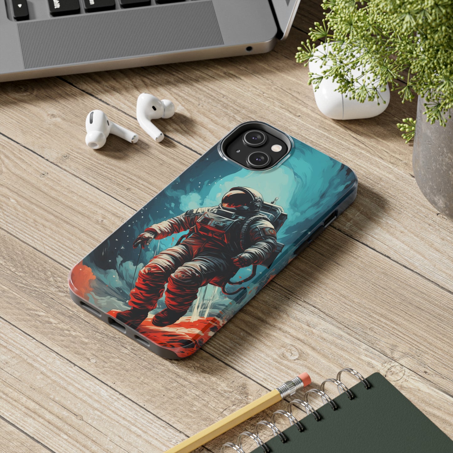 Astronaut #01, iPhone 7, 8, X, 11, 12, 13, 14, 15+ case.