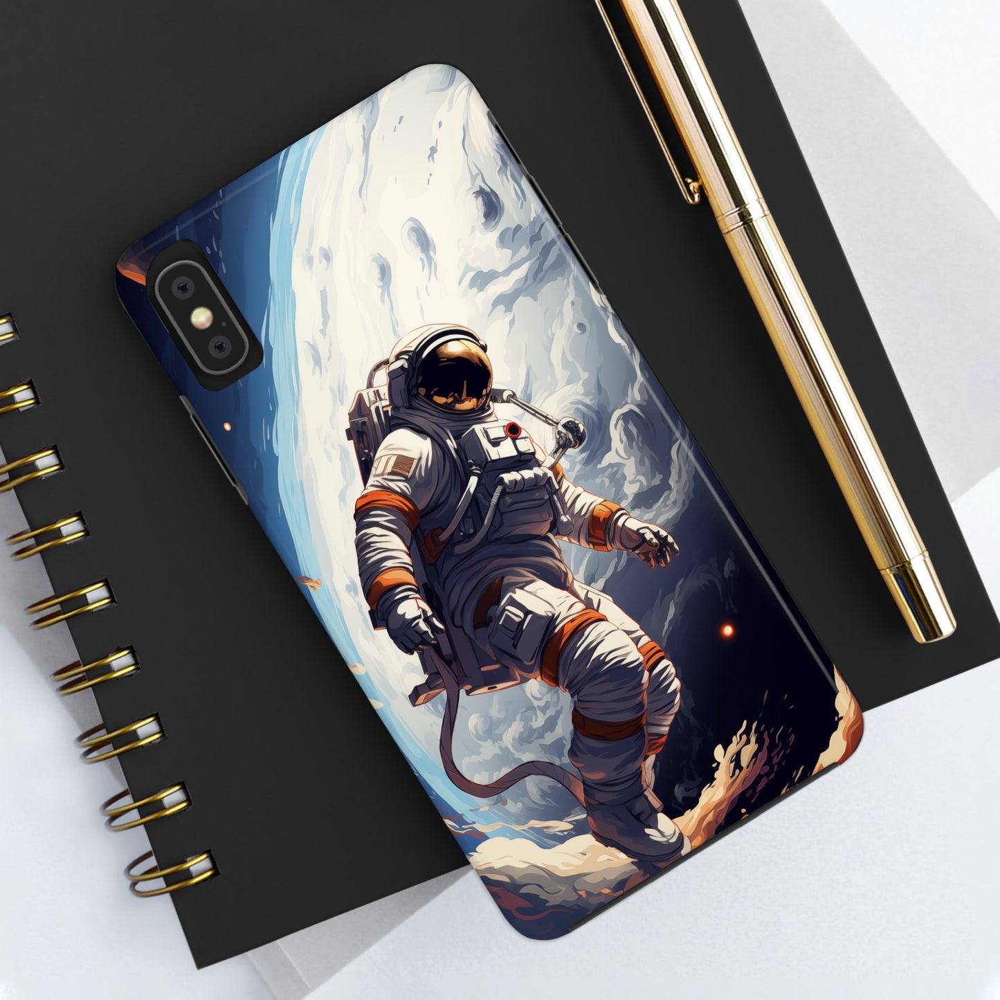 Astronaut #04, iPhone 7, 8, X, 11, 12, 13, 14, 15+ case.