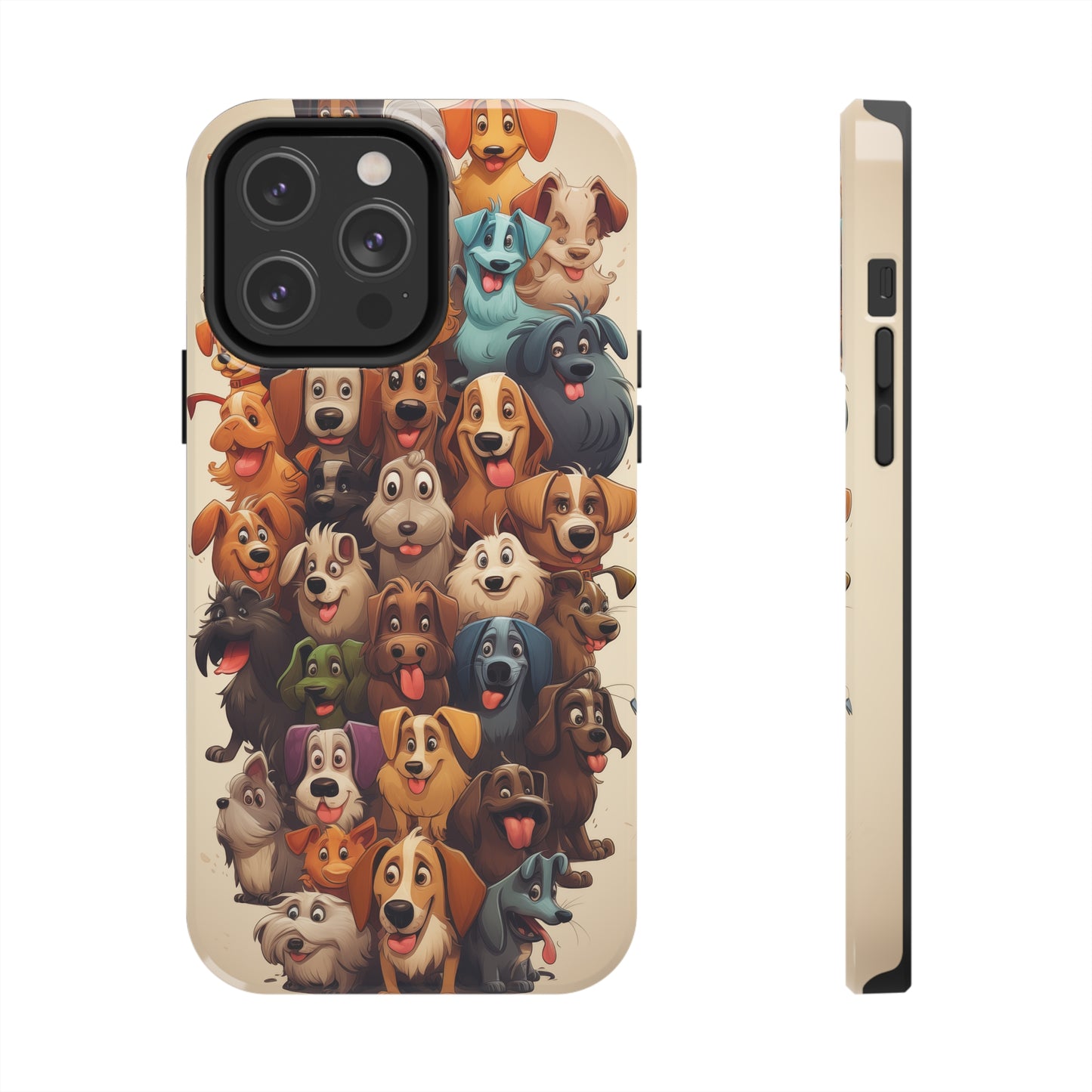 100 Dogs, iPhone 7, 8, X, 11, 12, 13, 14, 15+ case.