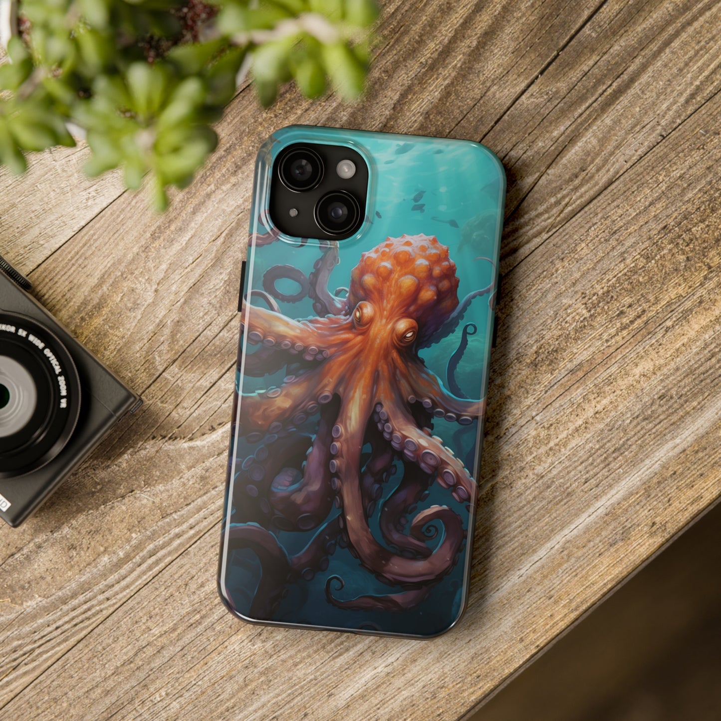 Octopus #02, iPhone 7, 8, X, 11, 12, 13, 14, 15+ case.